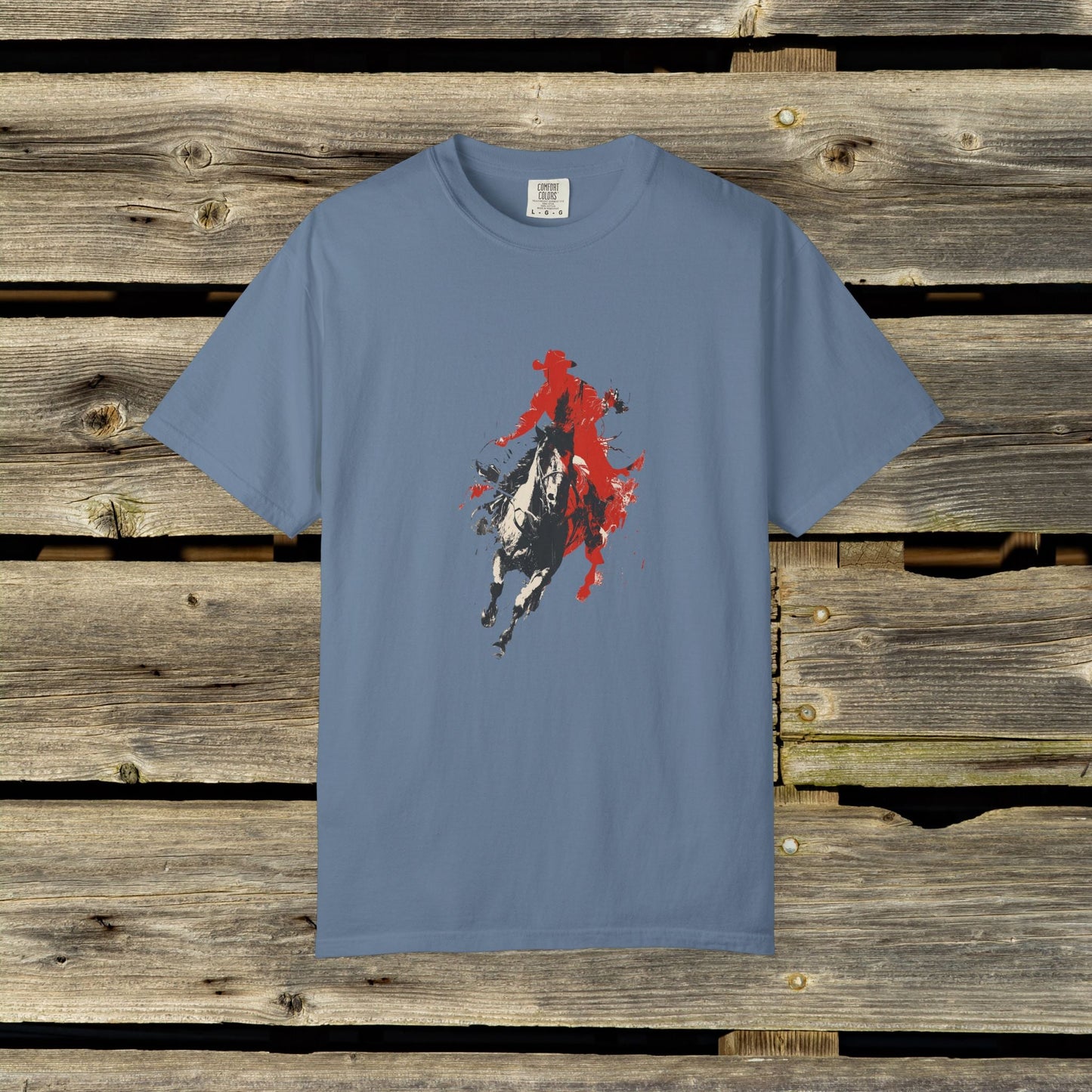 Cowboy Pop Art T-Shirt - Western Tee, Rodeo Cowgirls & Cowboys - FlooredByArt