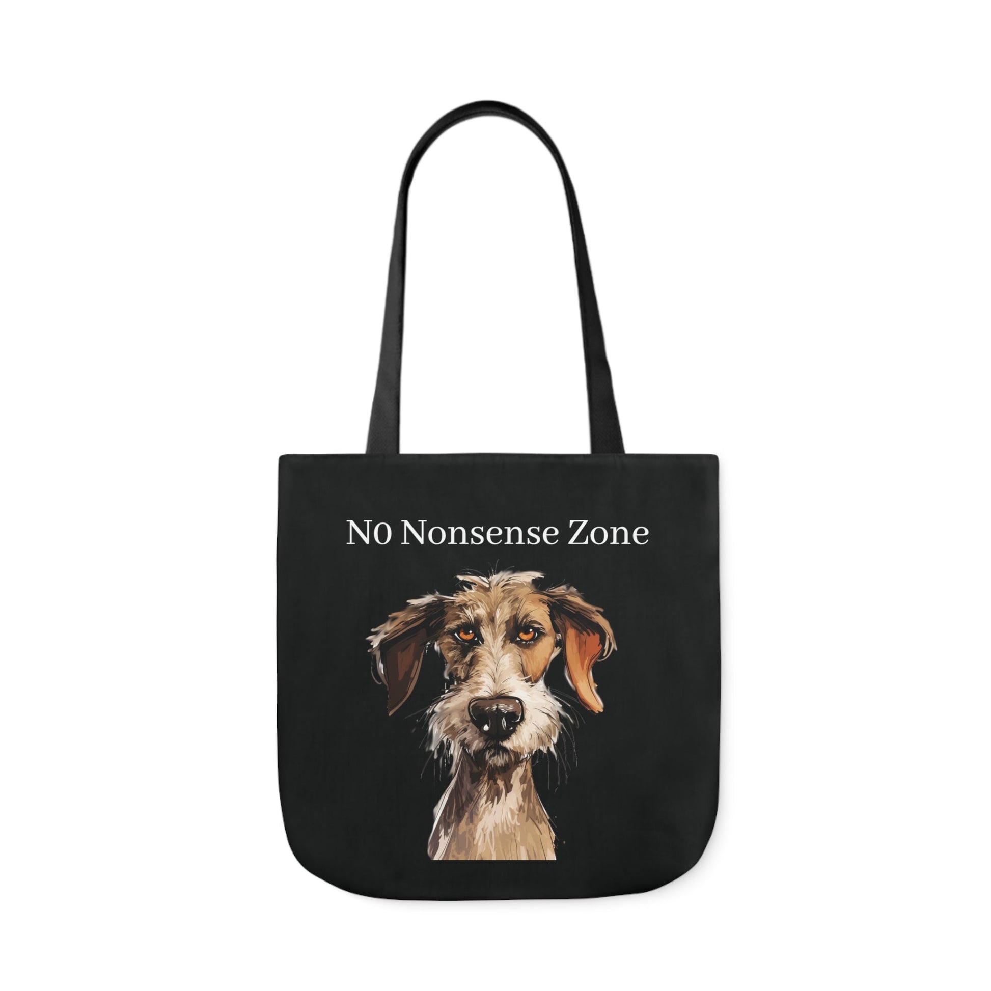 Cute and Funny Dog Tote Bag - No Nonsense Please! Dog Carry All Tote Bag - FlooredByArt