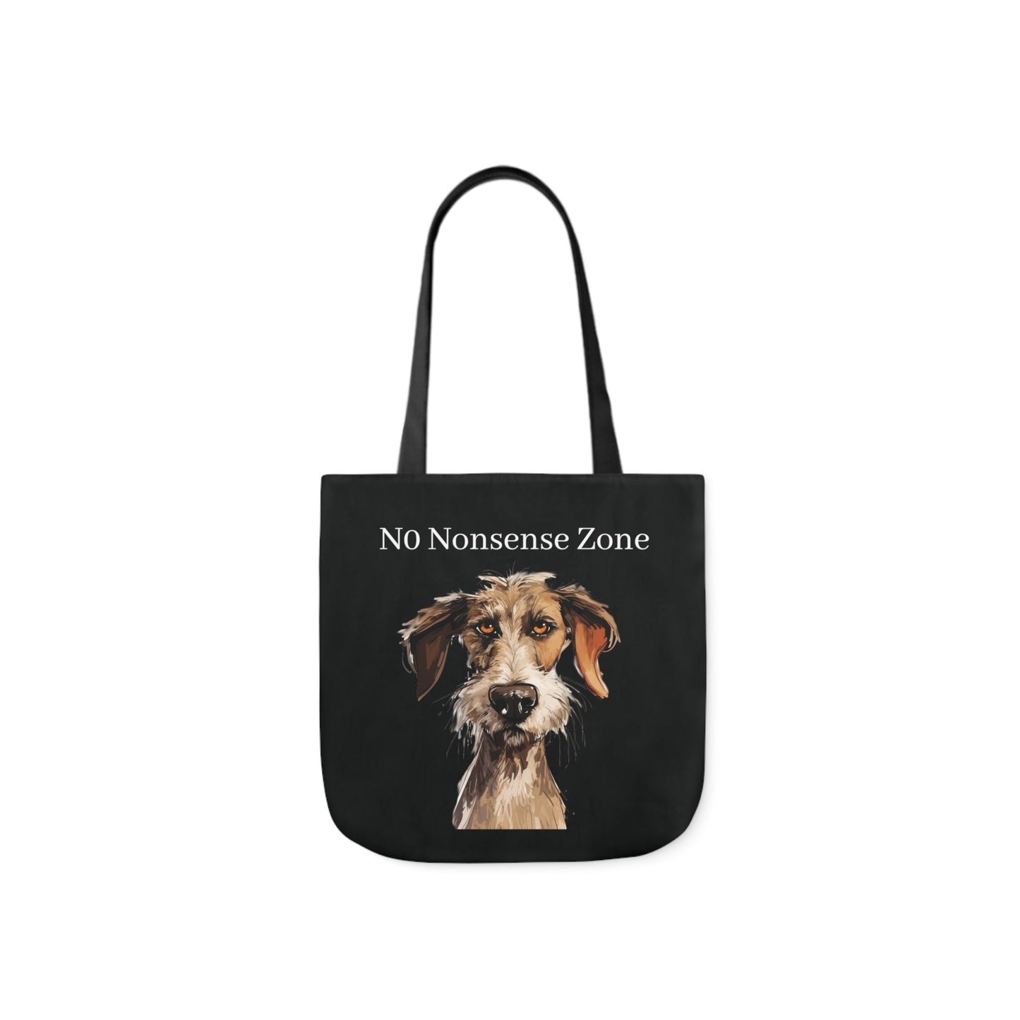 Cute and Funny Dog Tote Bag - No Nonsense Please! Dog Carry All Tote Bag - FlooredByArt