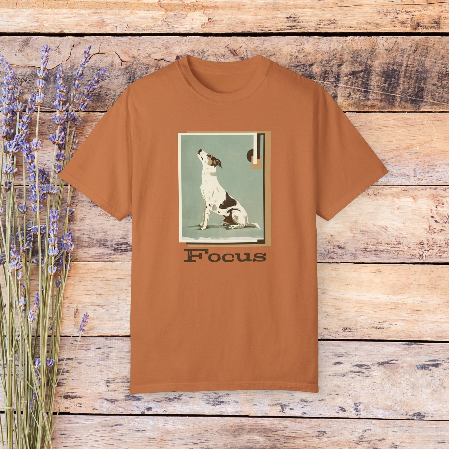 Dog T - shirt, Art Deco Poster Illustration Of Dog Shirt, Perfect for Art and Dog Lovers - FlooredByArt