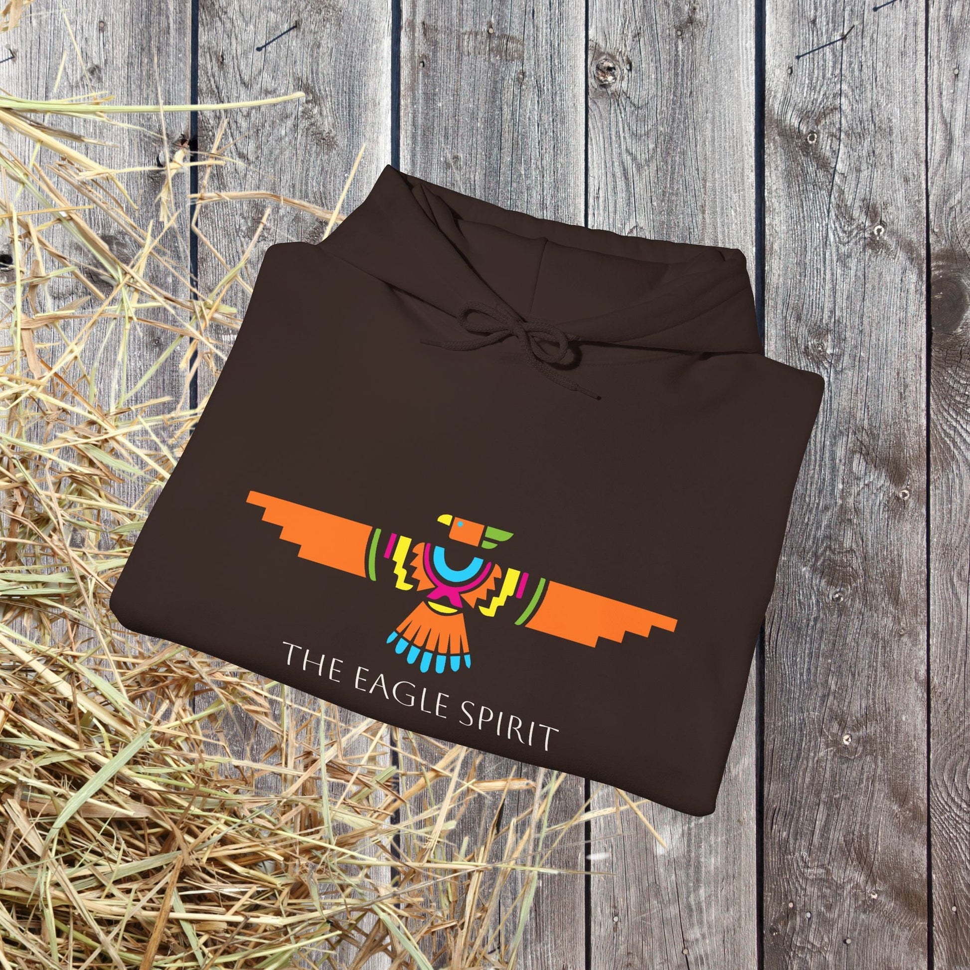 Eagle Spirit Hoodie – Native American Totem Sweatshirt for Awareness, Pride & Protection - FlooredByArt