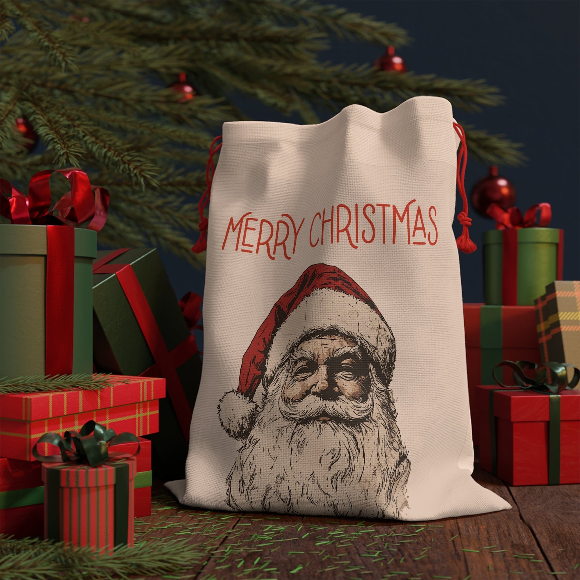 EXTRA LARGE Santa Gift bag, oversized Santa sack, Christmas bag