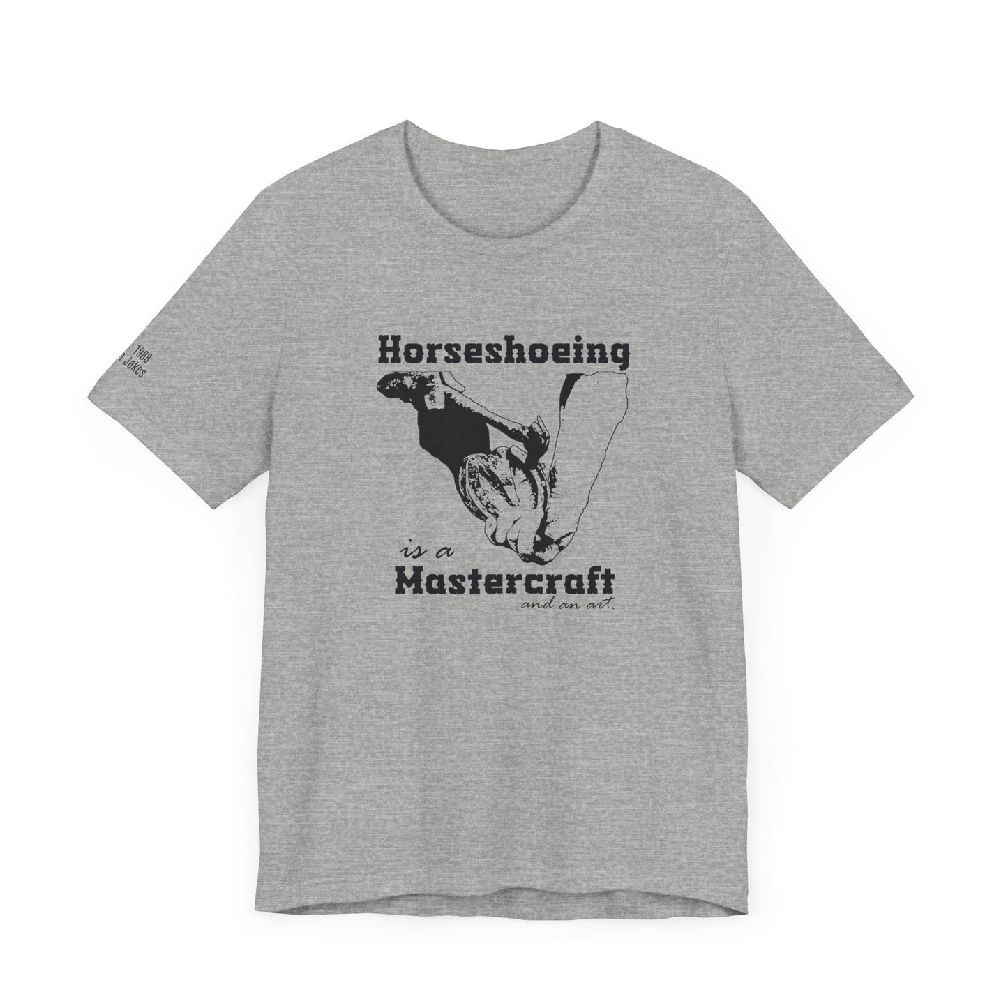 Farrier T - shirt, Personalized Horseshoer Mastercraft Horse Hoof Tee, Professional Farrier Gift Shirt - FlooredByArt