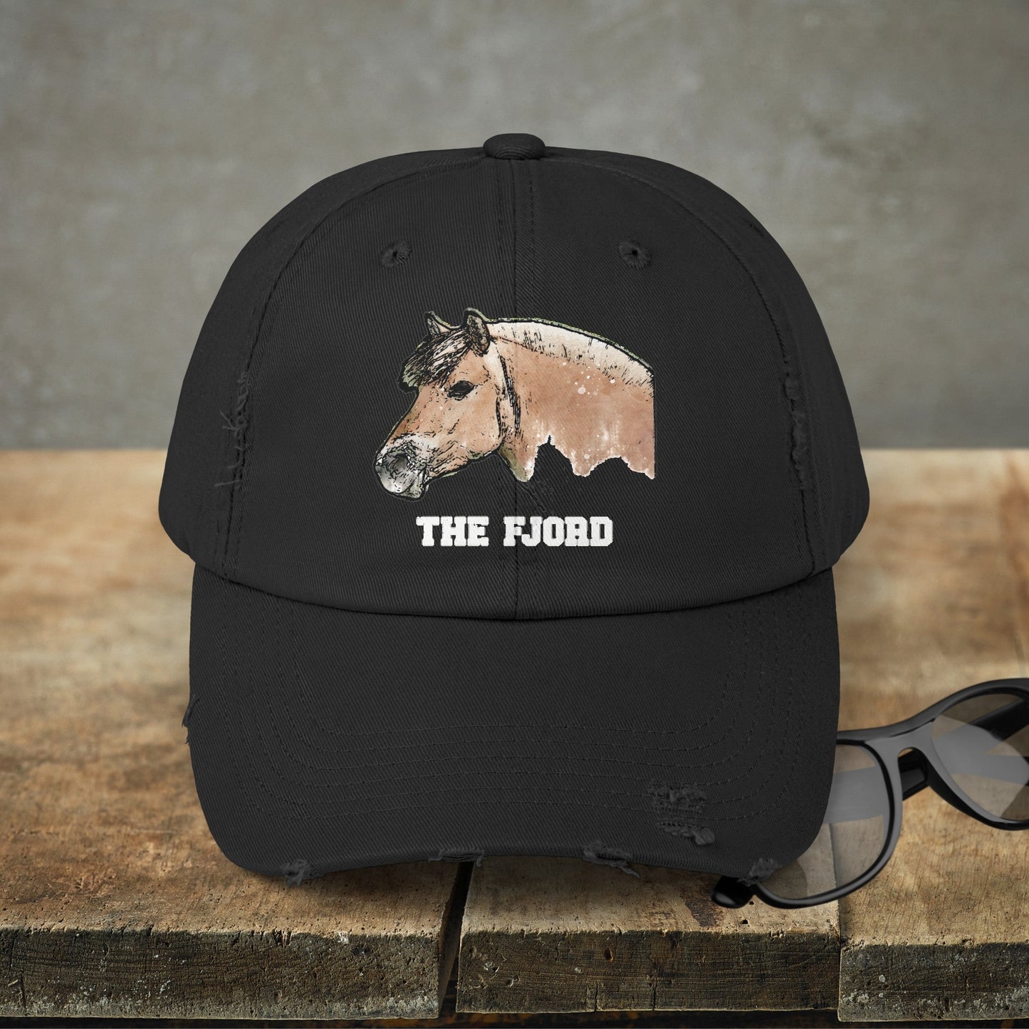 Fjord Horse Hat Cap, Horse Art Baseball Style Cap of Fjord - FlooredByArt