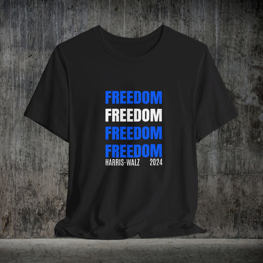 FREEDOM Tshirt, We are not going back! Vote Harris Walz Tim Walz, Democrat T-shirt Save Democracy - FlooredByArt