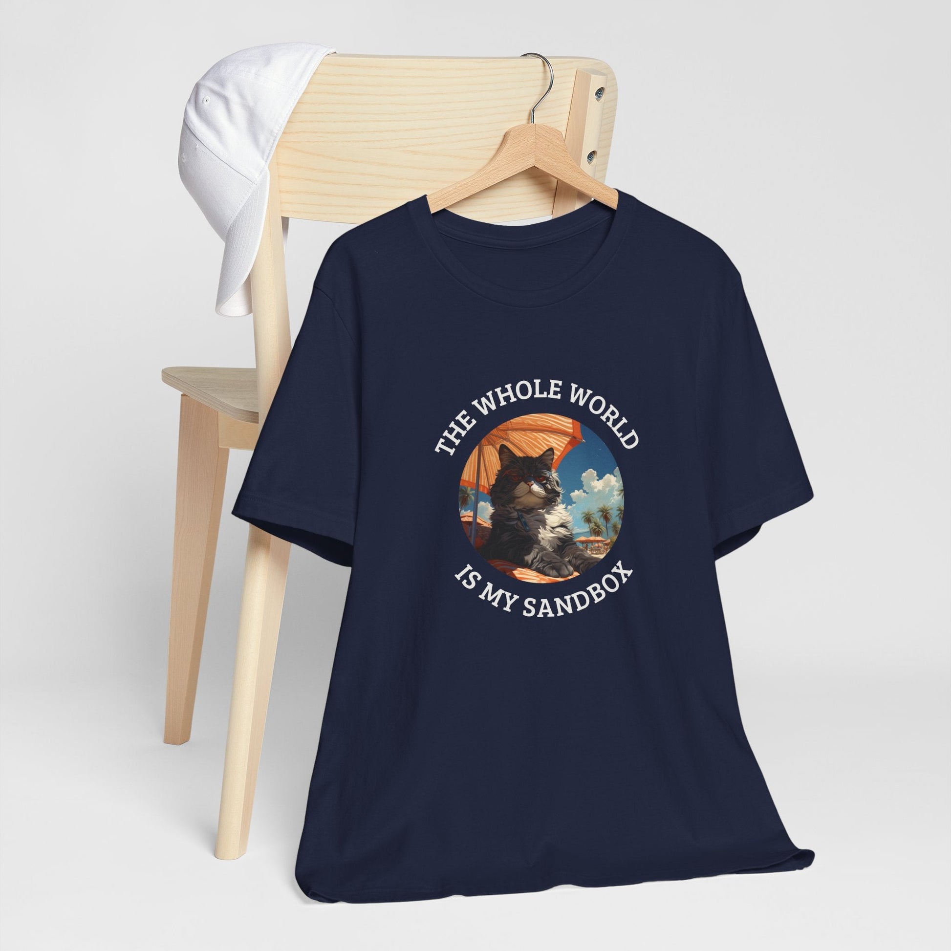 Funny Black Cat Lover Shirt, Cat Quote T-shirt, The Whole World is My Sandbox - FlooredByArt