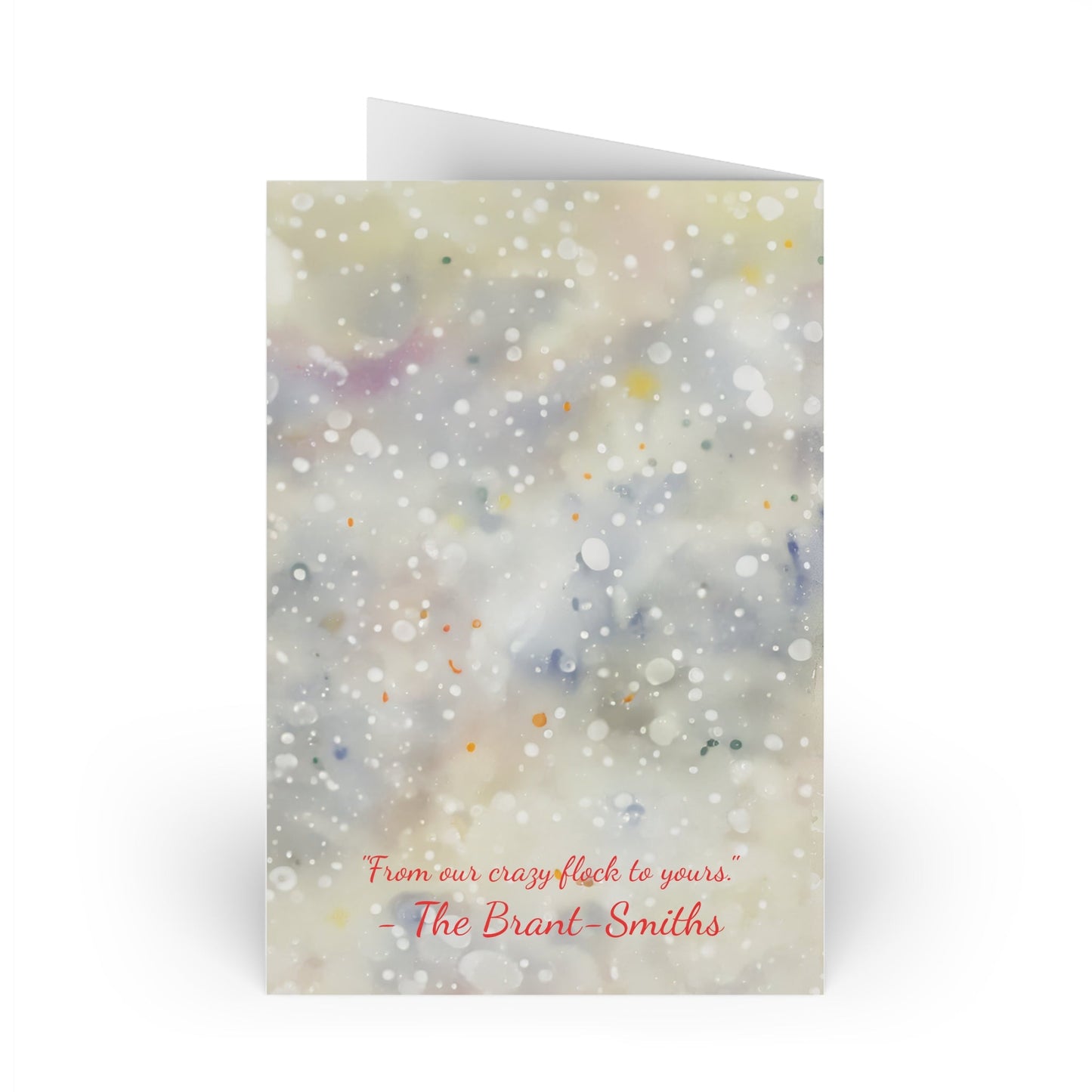 Funny Chicken Merry Christmas Card Artwork Design Blank Greeting Cards - FlooredByArt