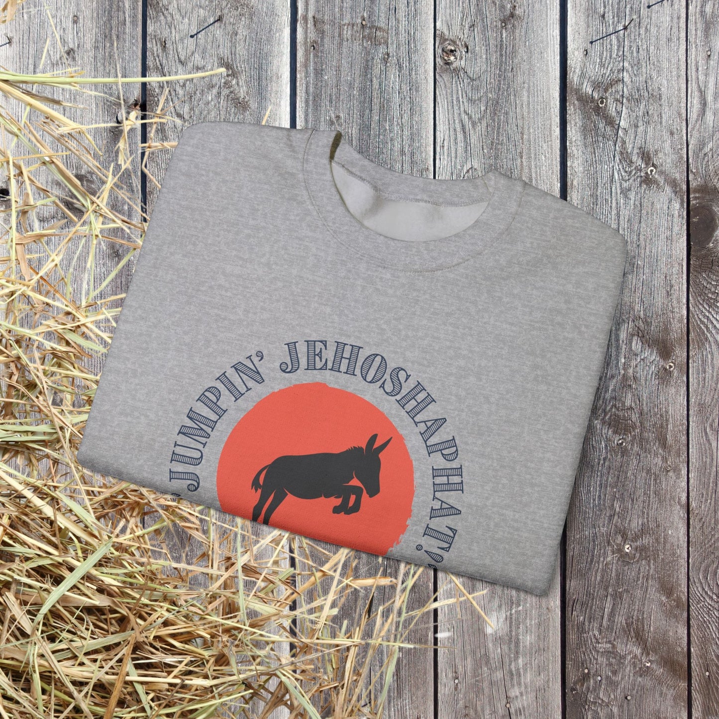 Funny Donkey Sweatshirt, Jumpin Jehoshaphat Yee Haw Hee Haw Shirt - FlooredByArt
