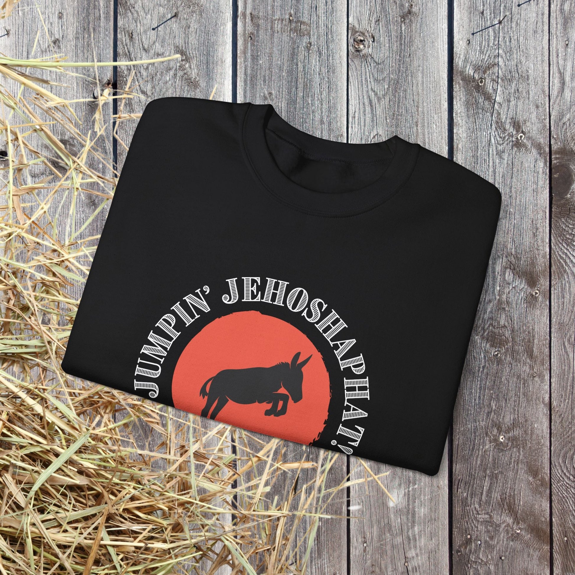 Funny Donkey Sweatshirt, Jumpin Jehoshaphat Yee Haw Hee Haw Shirt - FlooredByArt