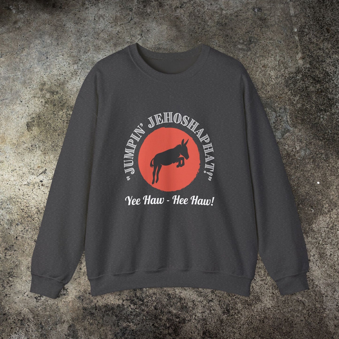 Funny Donkey Sweatshirt, Jumpin Jehoshaphat Yee Haw Hee Haw Shirt - FlooredByArt