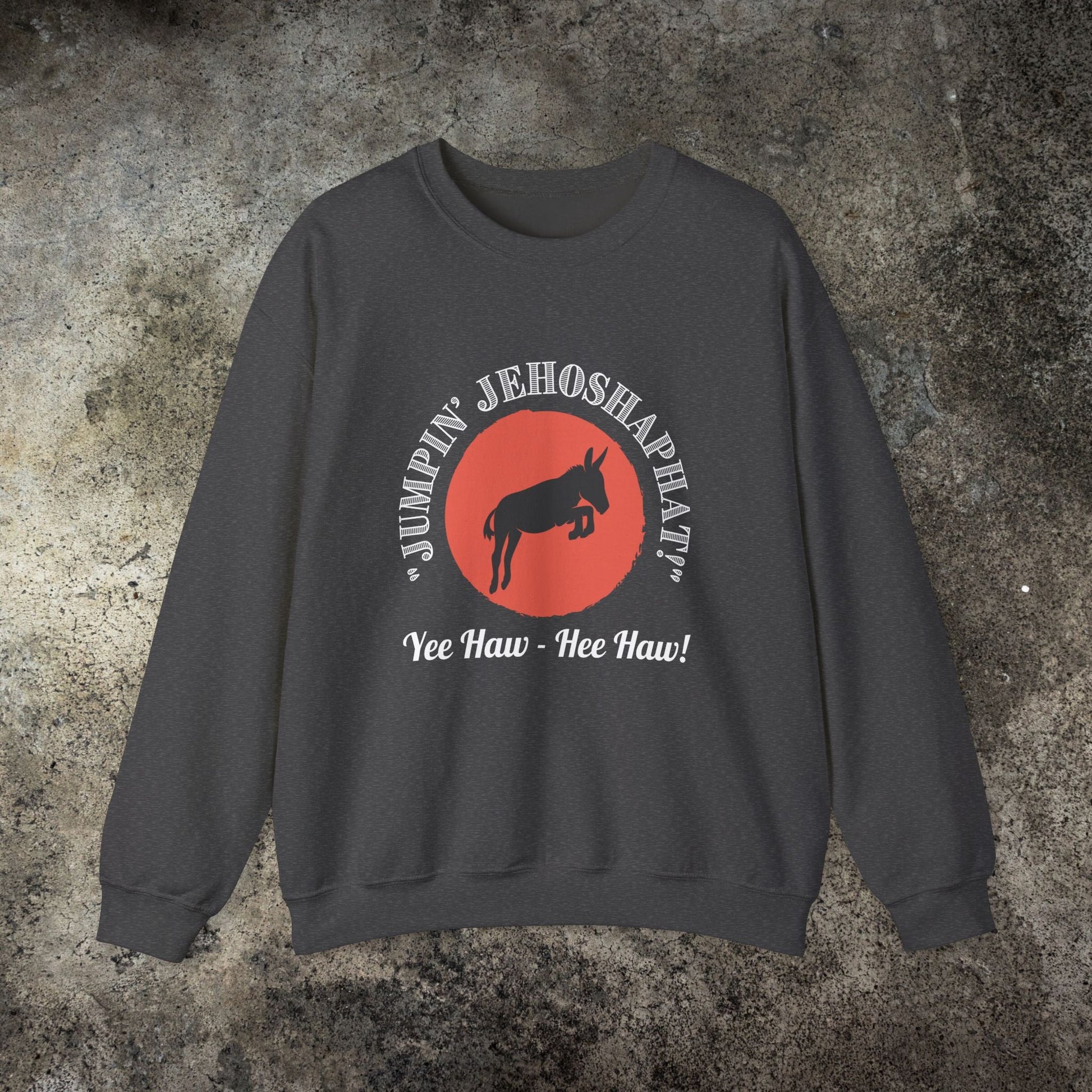 Funny Donkey Sweatshirt, Jumpin Jehoshaphat Yee Haw Hee Haw Shirt - FlooredByArt