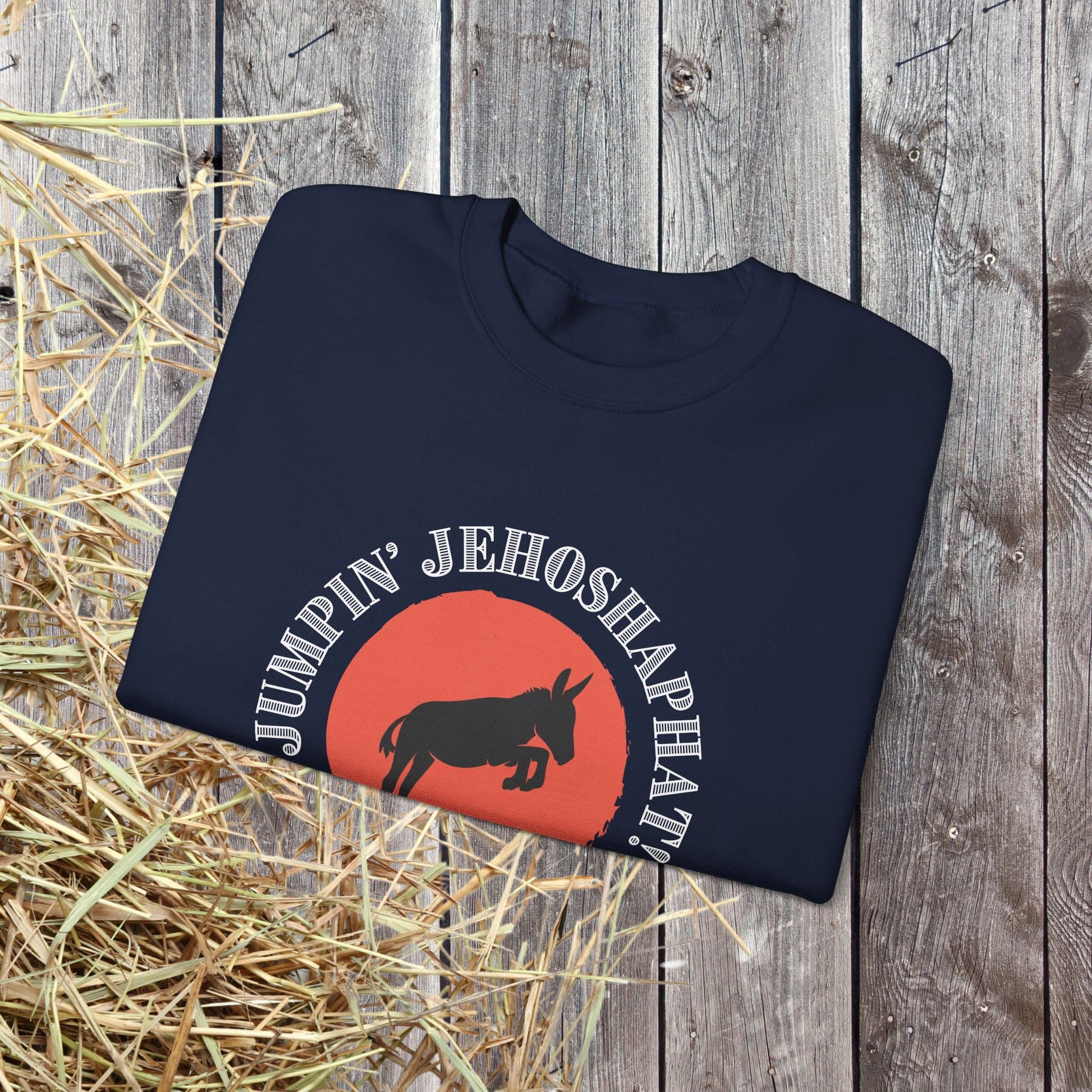 Funny Donkey Sweatshirt, Jumpin Jehoshaphat Yee Haw Hee Haw Shirt - FlooredByArt