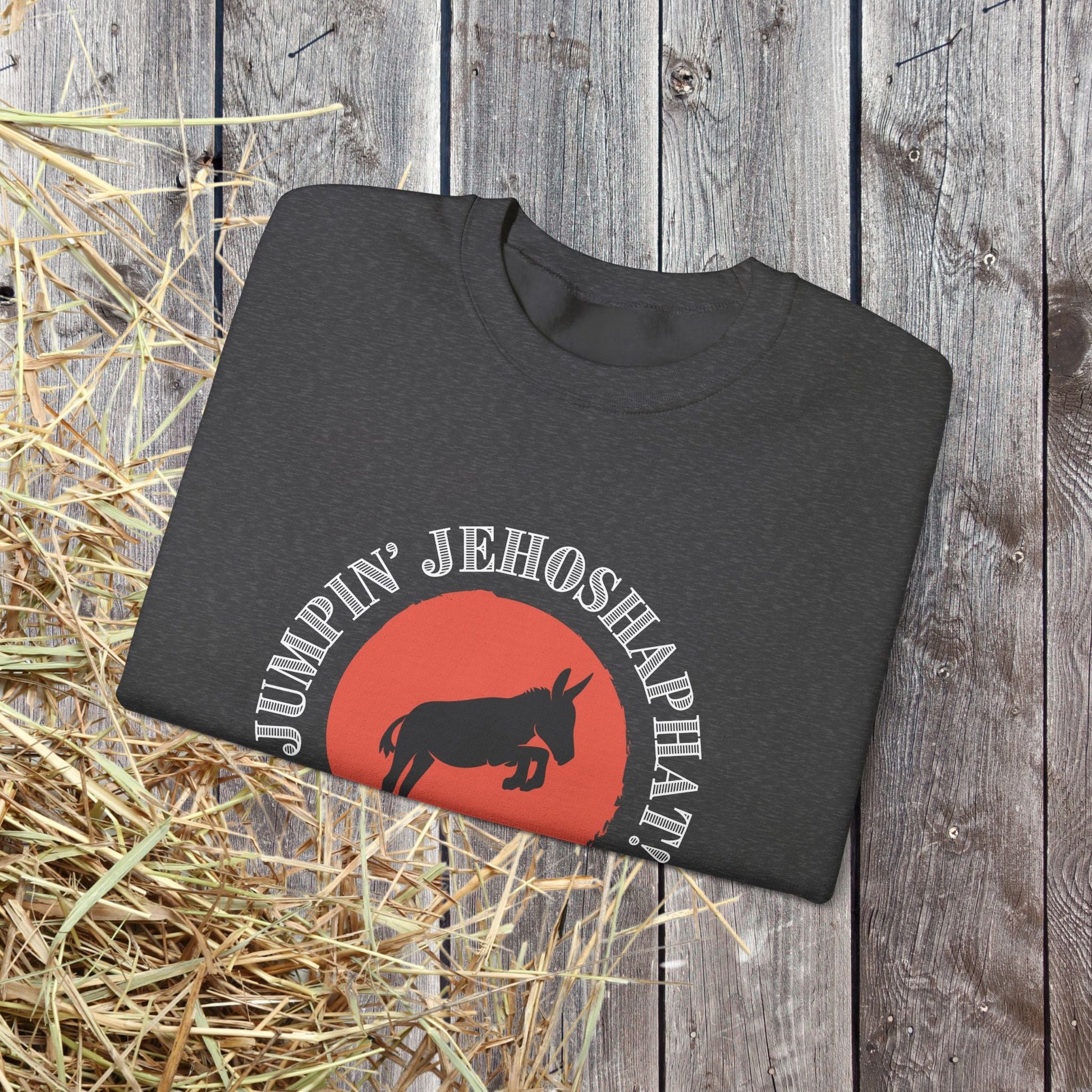 Funny Donkey Sweatshirt, Jumpin Jehoshaphat Yee Haw Hee Haw Shirt - FlooredByArt