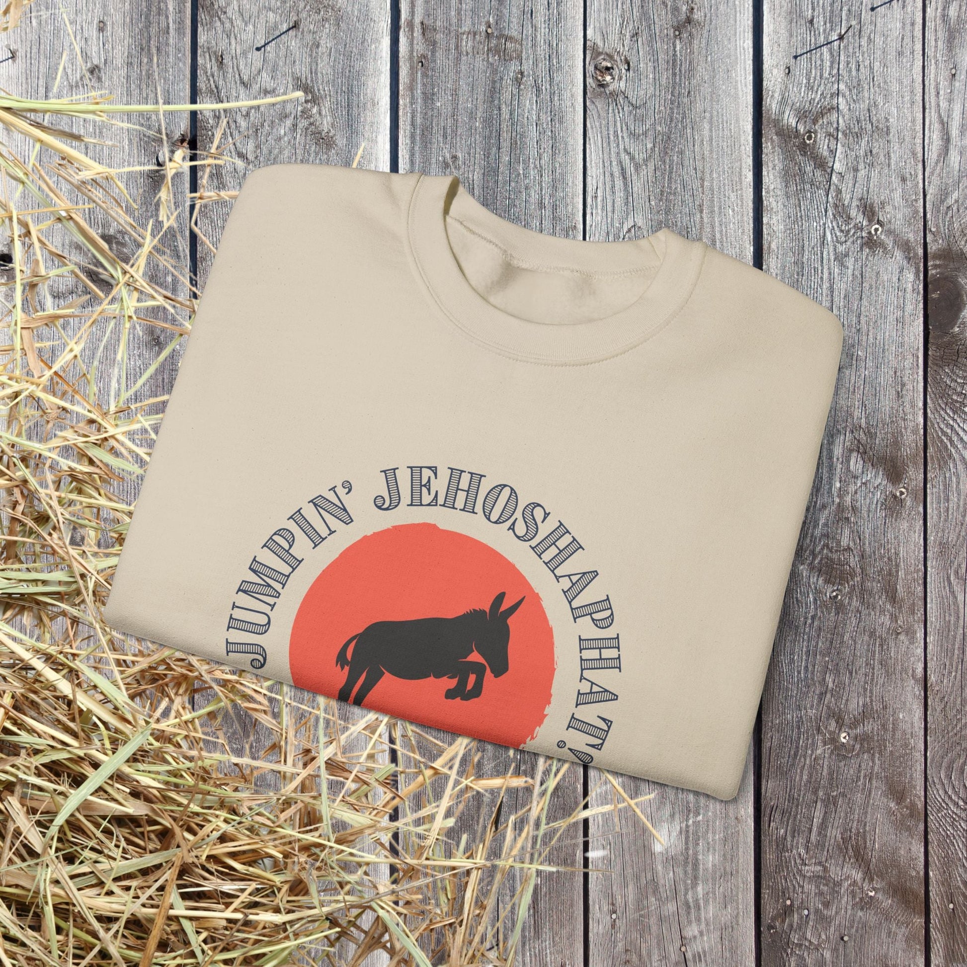 Funny Donkey Sweatshirt, Jumpin Jehoshaphat Yee Haw Hee Haw Shirt - FlooredByArt