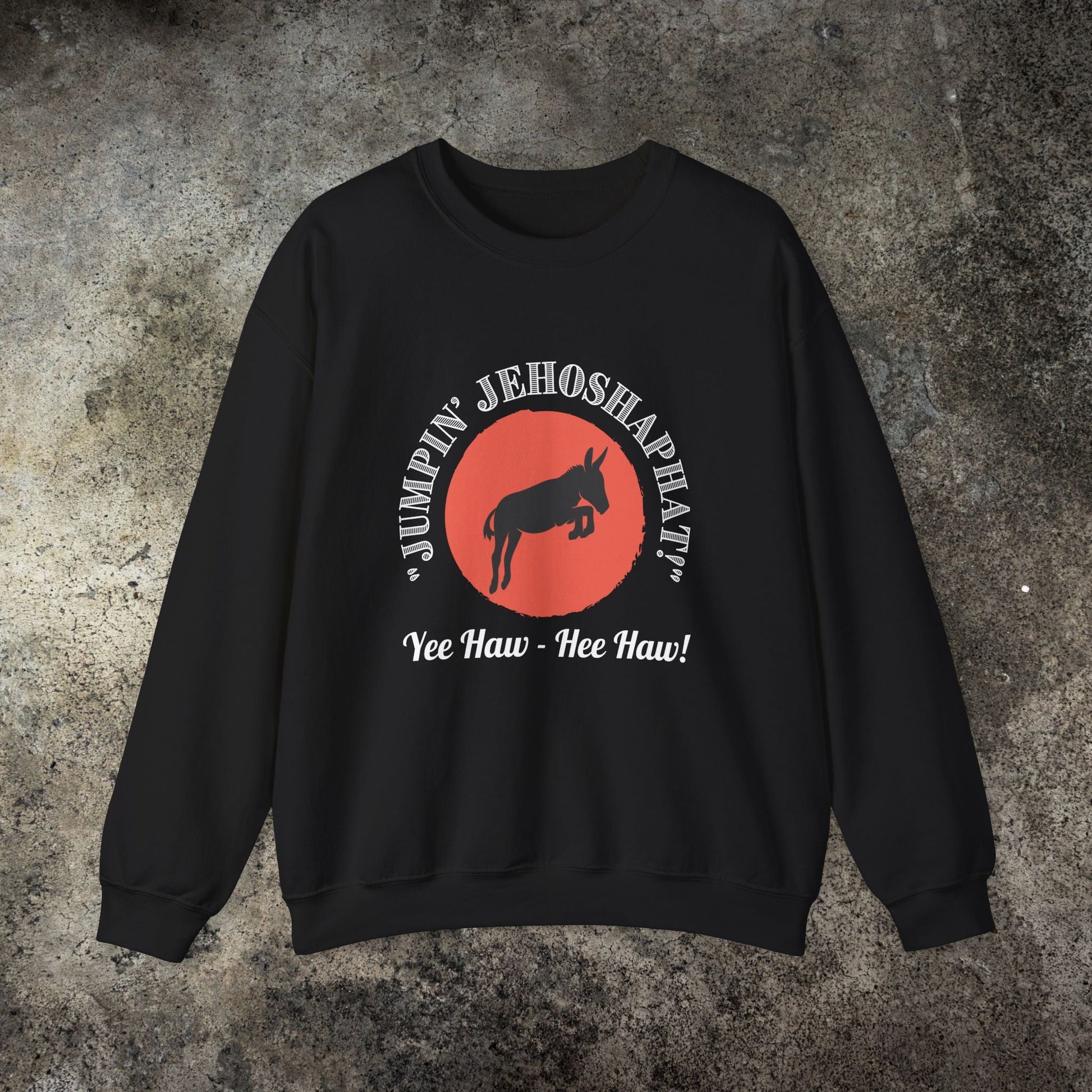 Funny Donkey Sweatshirt, Jumpin Jehoshaphat Yee Haw Hee Haw Shirt - FlooredByArt