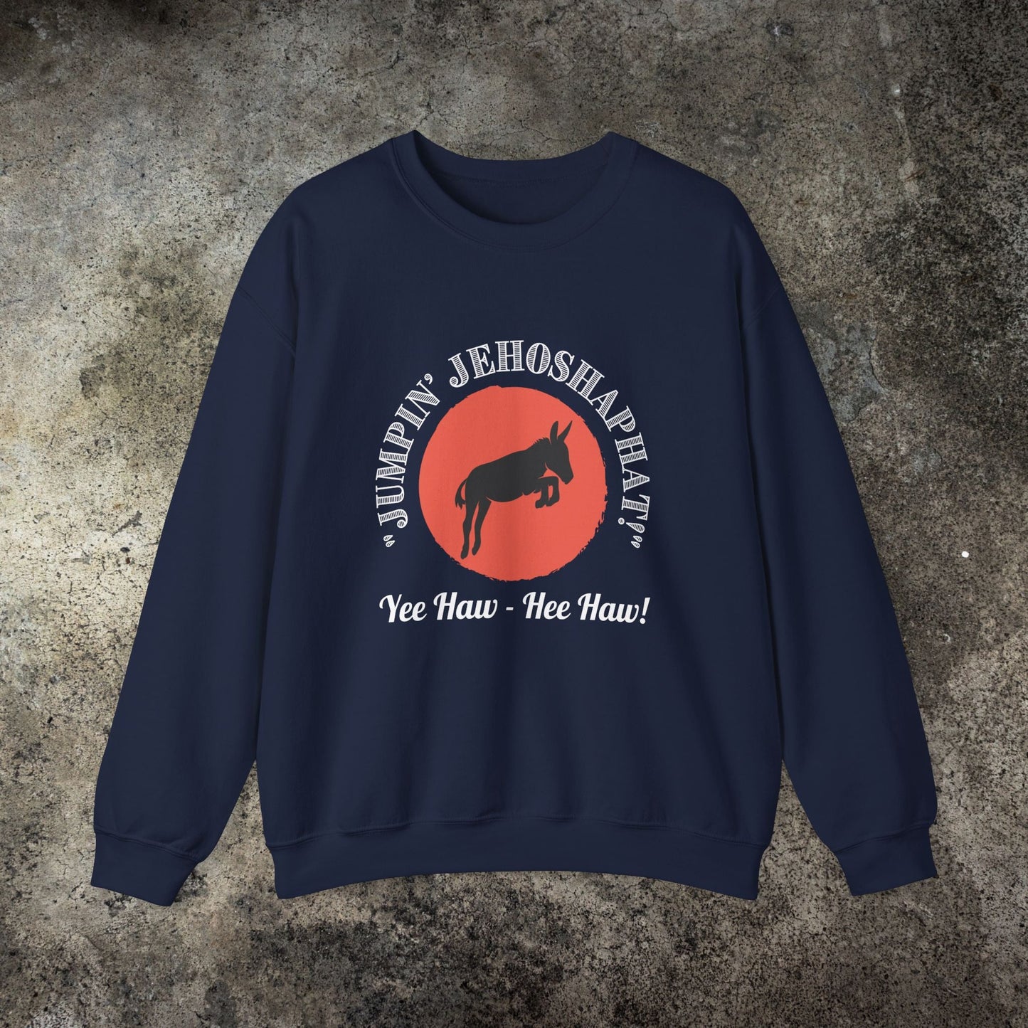 Funny Donkey Sweatshirt, Jumpin Jehoshaphat Yee Haw Hee Haw Shirt - FlooredByArt
