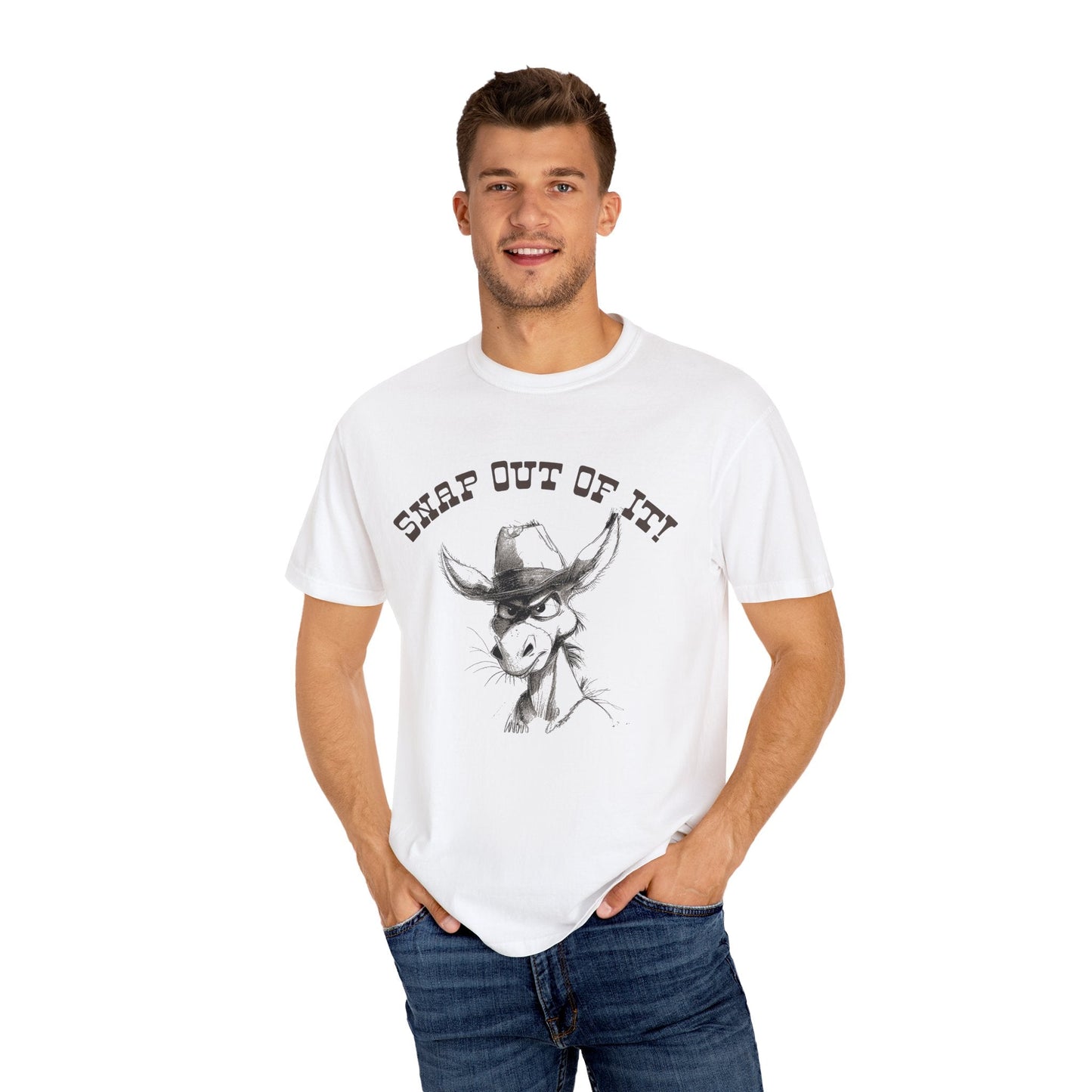 Funny Sarcastic Donkey Comfort Color T - shirt Perfect for Horse Donkey Lovers - FlooredByArt