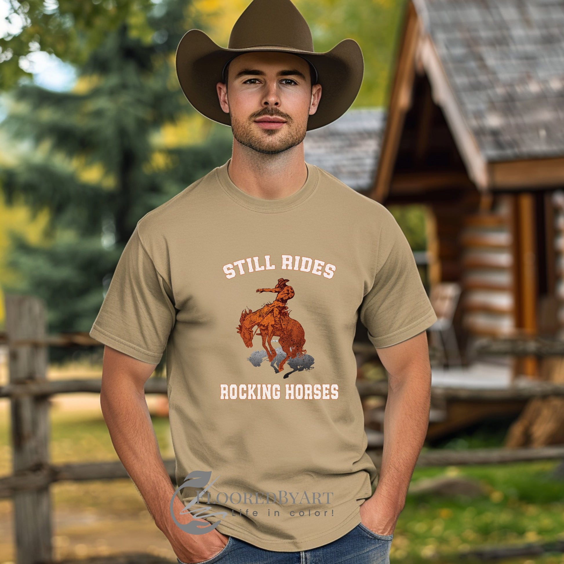 Funny Western Cowboy Graphic T-Shirt, Retro Style 90s Graphic Western Shirt - FlooredByArt