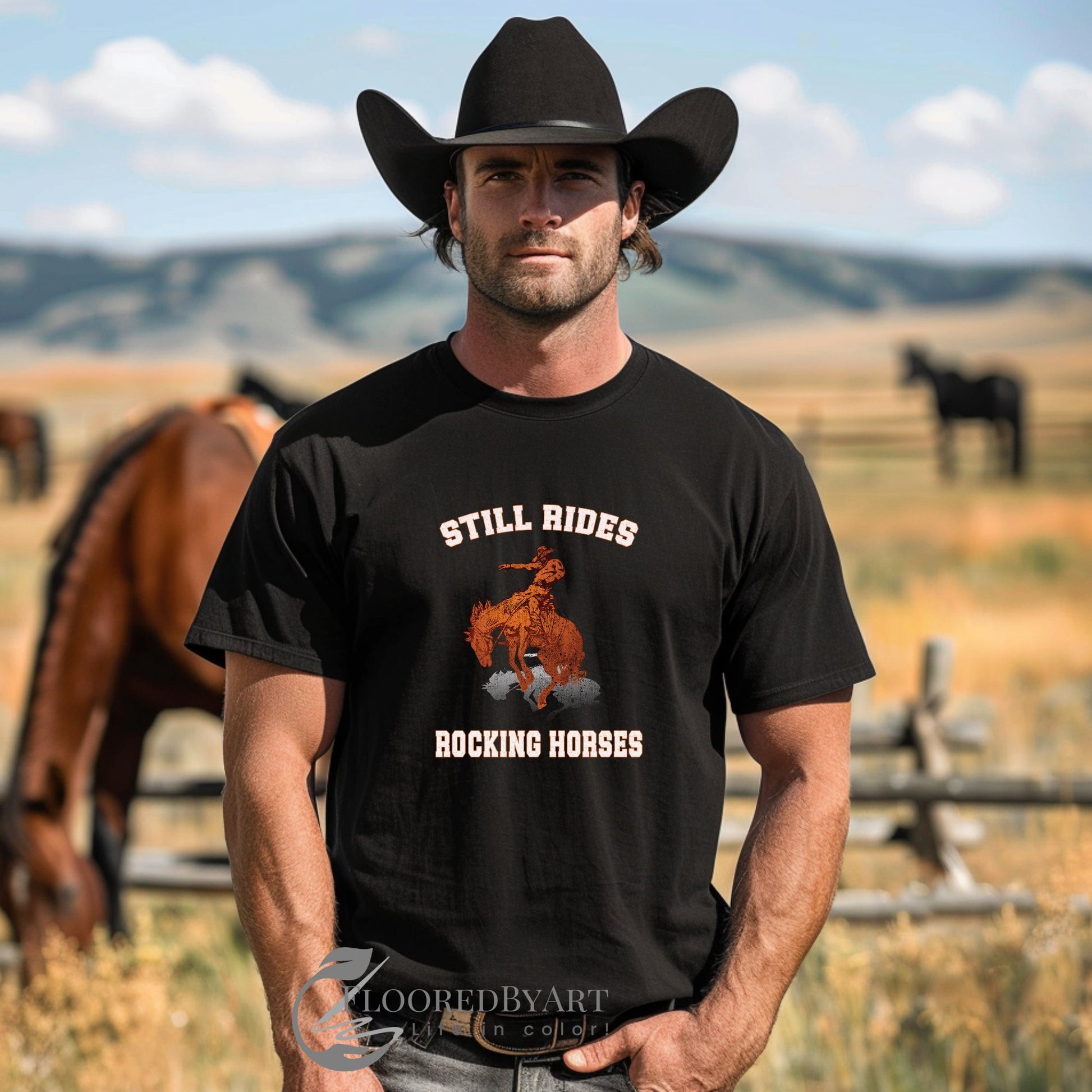 Funny Western Cowboy Graphic T-Shirt, Retro Style 90s Graphic Western Shirt - FlooredByArt