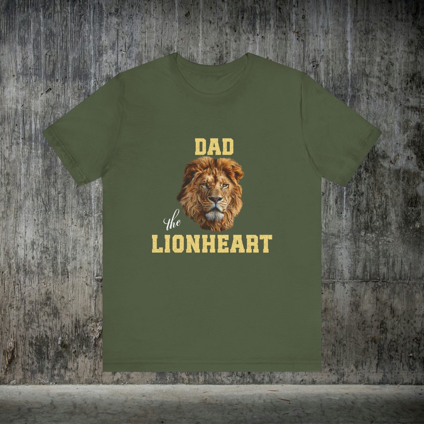 Great Dad T-shirt, Unique Cool Lion Head Braveheart Shirt, Brave Dad Shirt - FlooredByArt