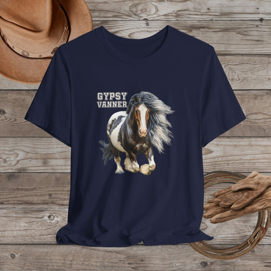 Gypsy Vanner Horse T - shirt - Beautiful Gypsy Vanner Cob Horse Lover Gift Idea - FlooredByArt