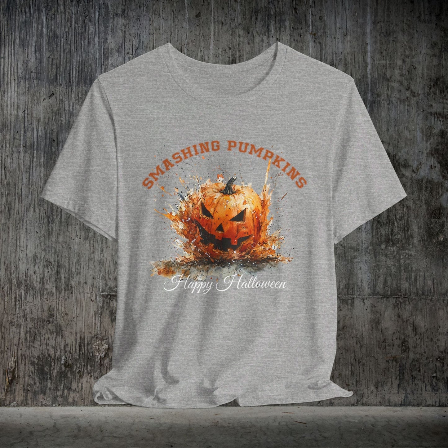 Halloween Pumpkin T-Shirt, FUN Smashing Pumpkin Retro Jack o Latern Halloween Shirt - FlooredByArt