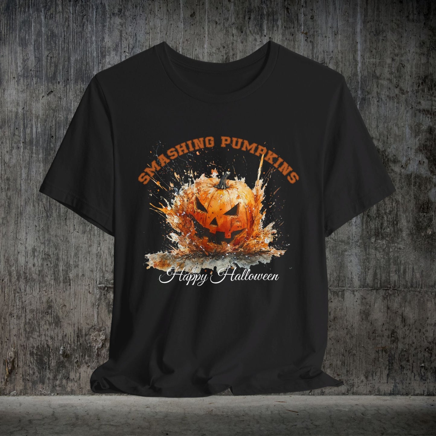 Halloween Pumpkin T-Shirt, FUN Smashing Pumpkin Retro Jack o Latern Halloween Shirt - FlooredByArt