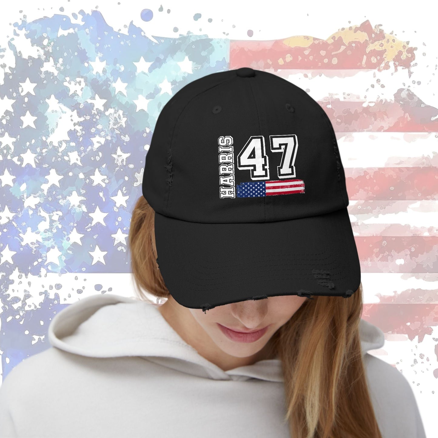 Harris 47 Cap Hat, Kamala Harris Campaign, Kamala Harris For President 2024, We're Not Going Back Hat, Democrat 2024 Dad Hat, President - FlooredByArt