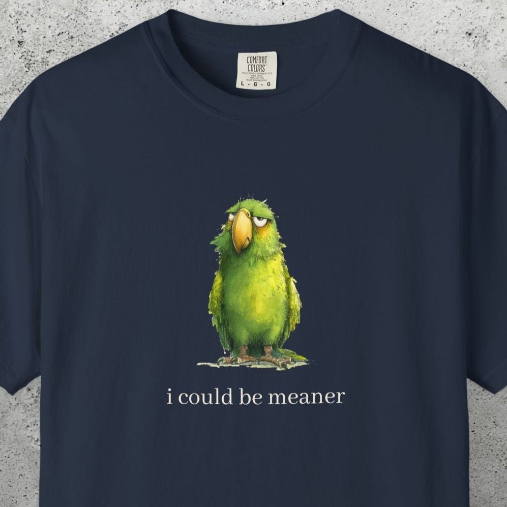 Hey Quick Question Parrot T-Shirt – Funny Sarcastic Bird Lover Tee with Attitude - FlooredByArt