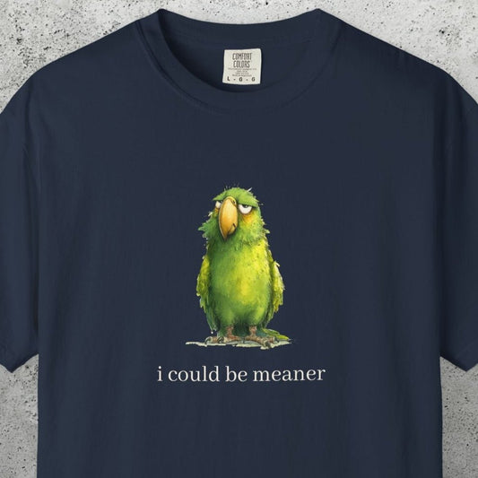 Hey Quick Question Parrot T-Shirt – Funny Sarcastic Bird Lover Tee with Attitude - FlooredByArt