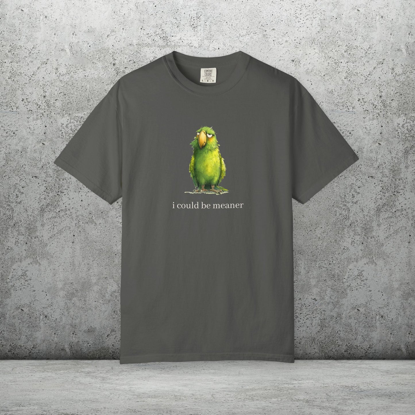 Hey Quick Question Parrot T-Shirt – Funny Sarcastic Bird Lover Tee with Attitude - FlooredByArt