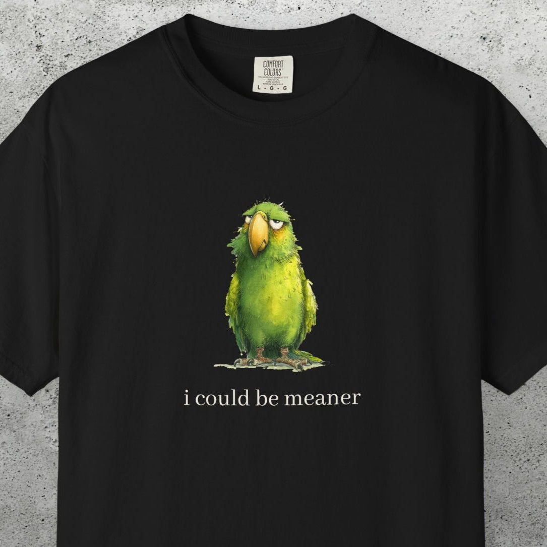 Hey Quick Question Parrot T-Shirt – Funny Sarcastic Bird Lover Tee with Attitude - FlooredByArt