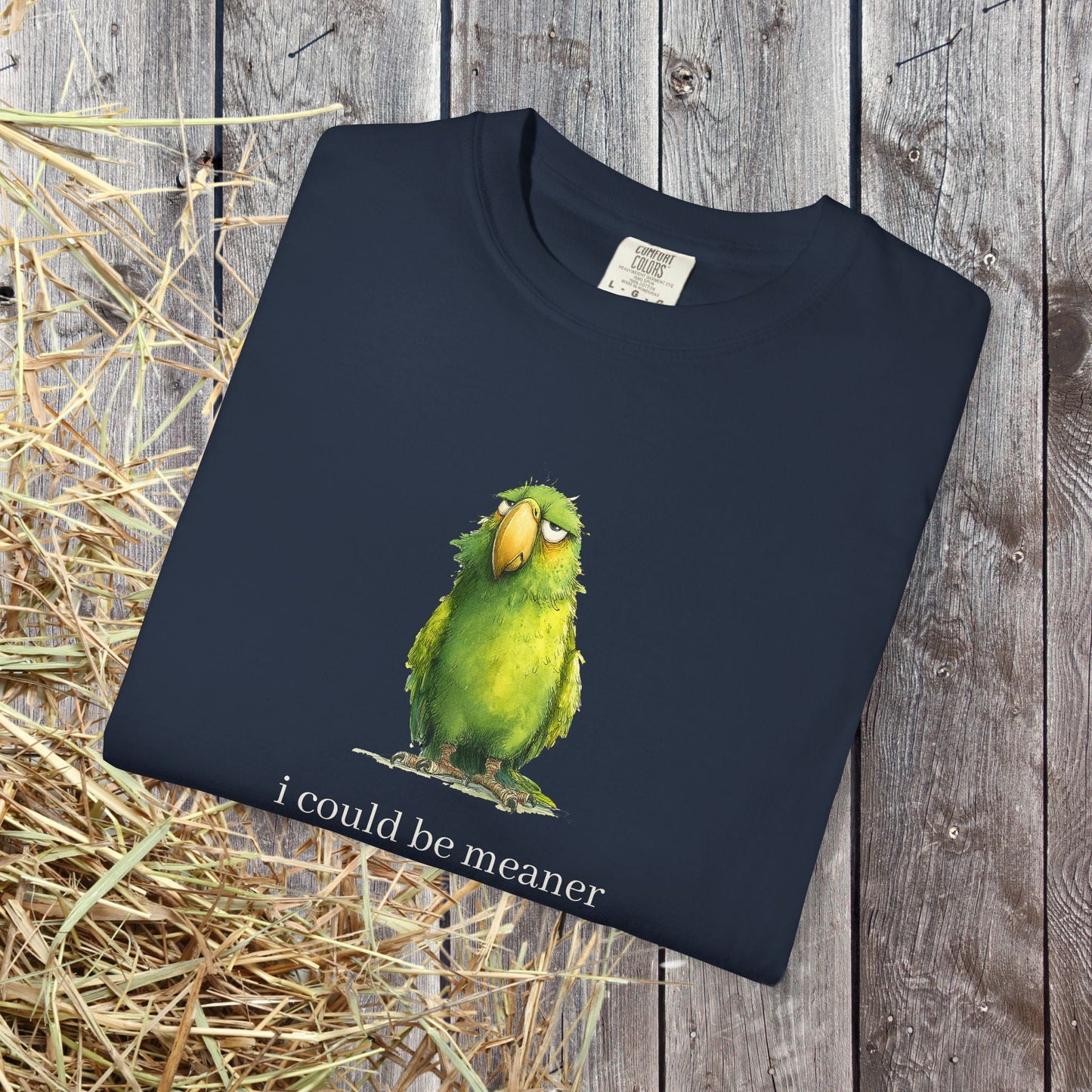 Hey Quick Question Parrot T-Shirt – Funny Sarcastic Bird Lover Tee with Attitude - FlooredByArt