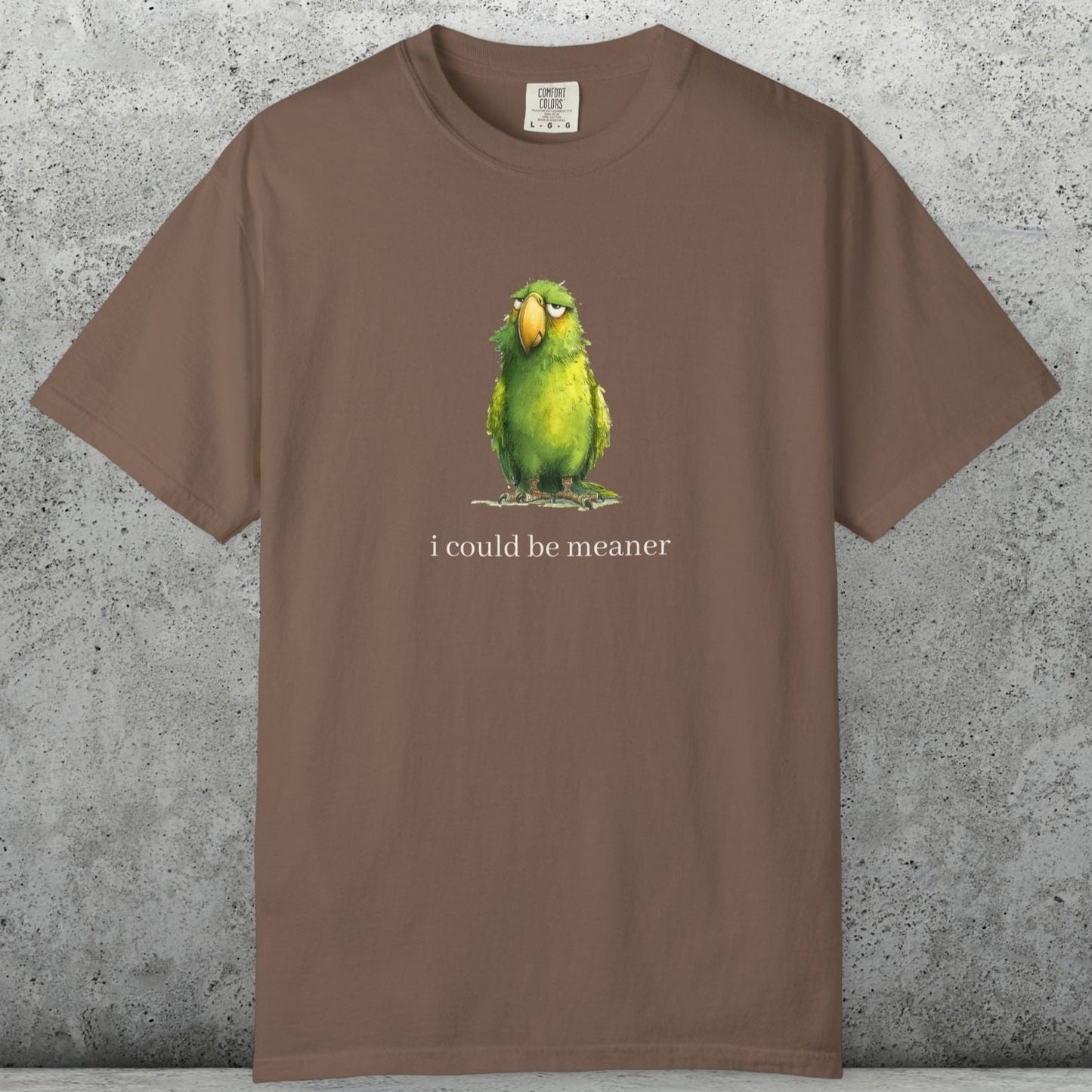Hey Quick Question Parrot T-Shirt – Funny Sarcastic Bird Lover Tee with Attitude - FlooredByArt