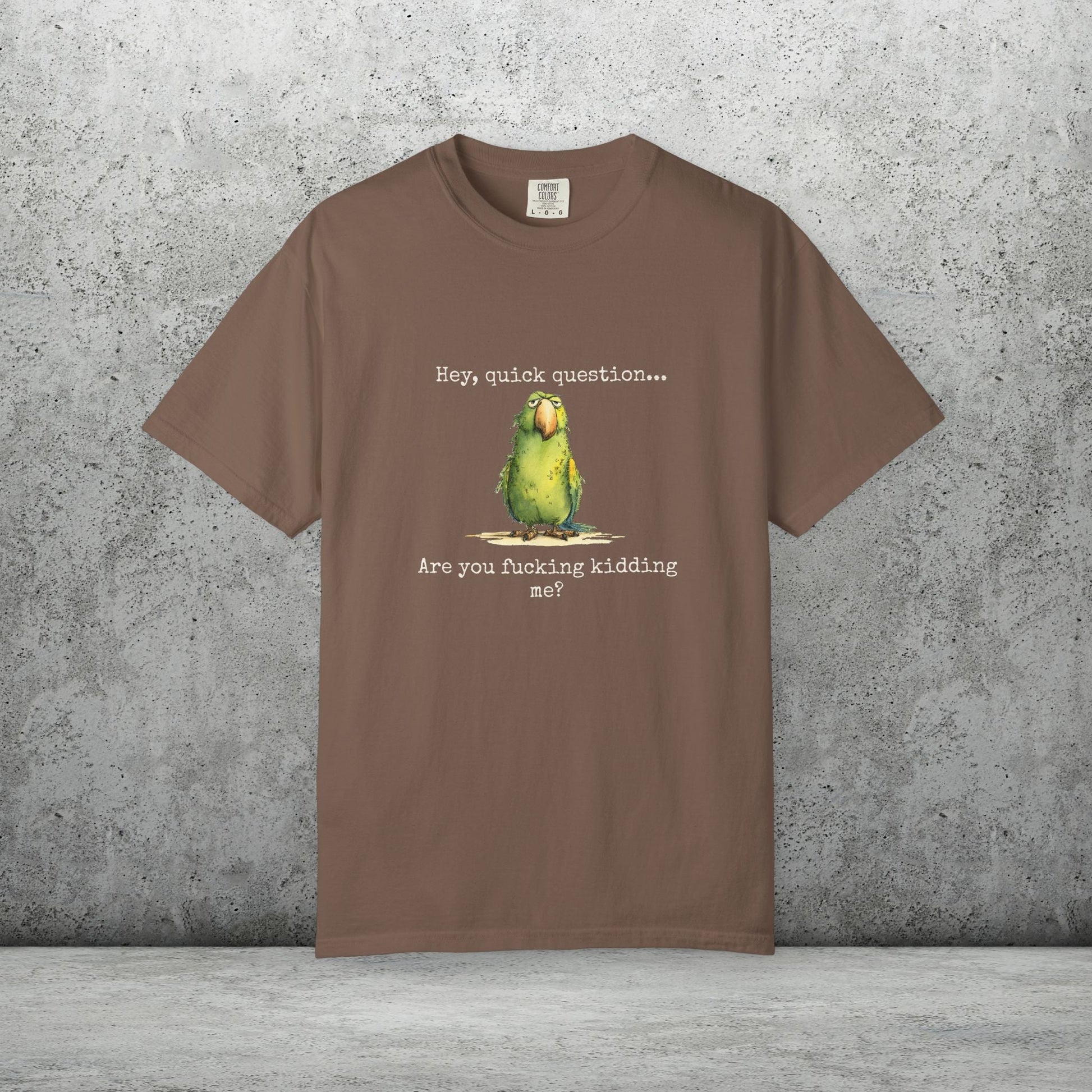 Hey There Parrot T-Shirt, Spicy Funny Quote Bird Lover Tee - FlooredByArt