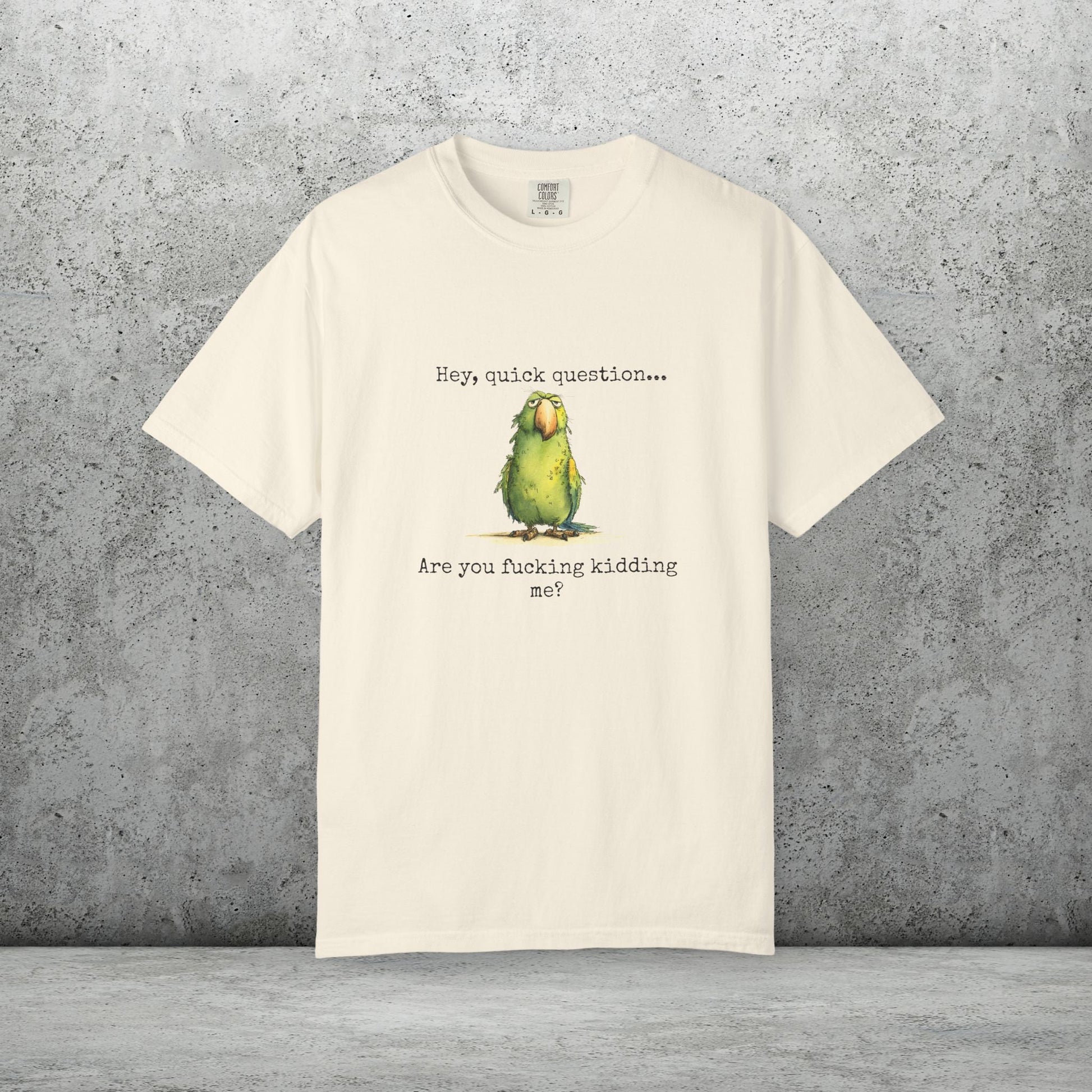 Hey There Parrot T-Shirt, Spicy Funny Quote Bird Lover Tee - FlooredByArt
