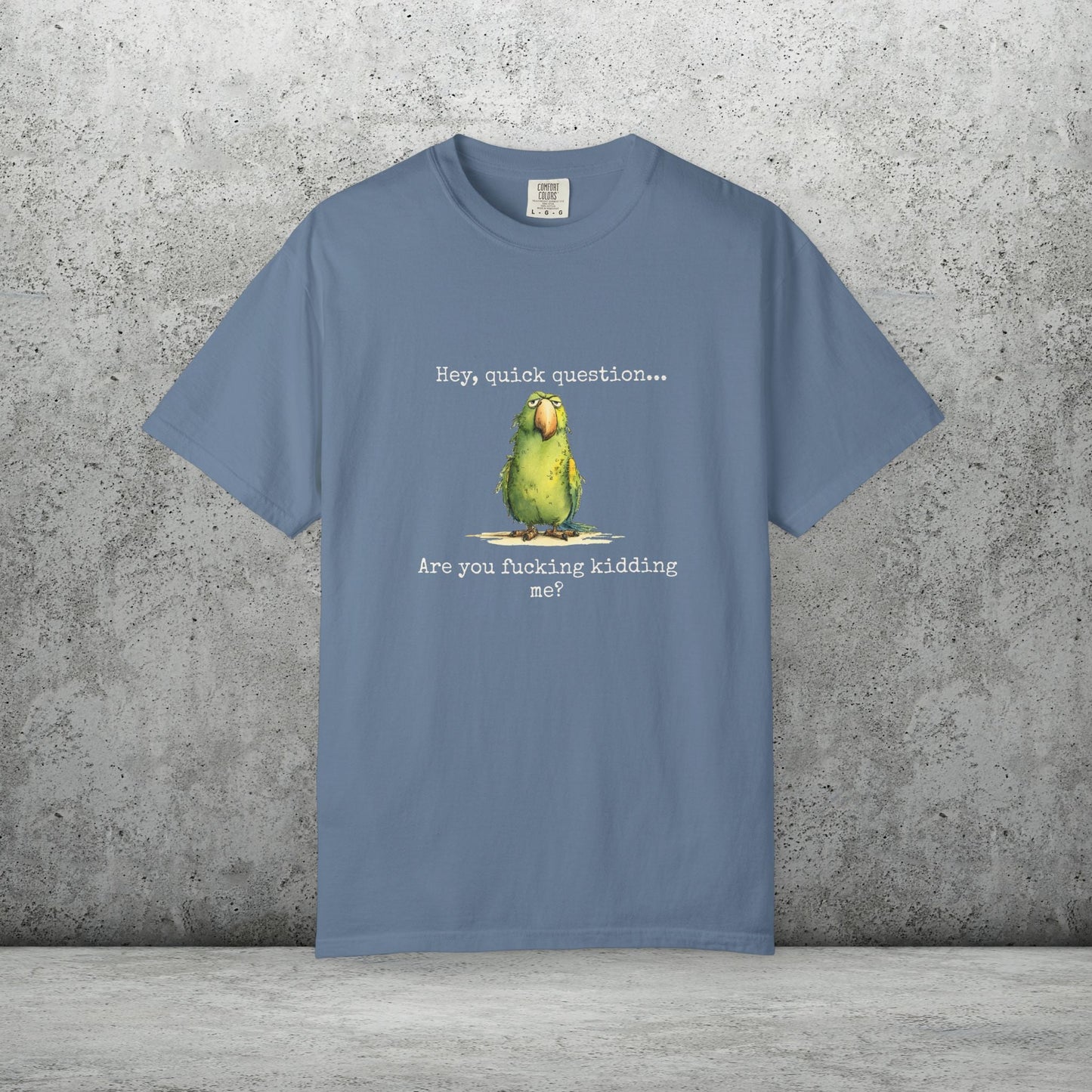 Hey There Parrot T-Shirt, Spicy Funny Quote Bird Lover Tee - FlooredByArt