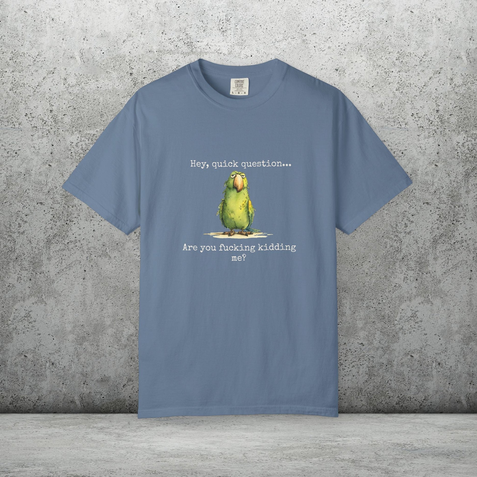 Hey There Parrot T-Shirt, Spicy Funny Quote Bird Lover Tee - FlooredByArt