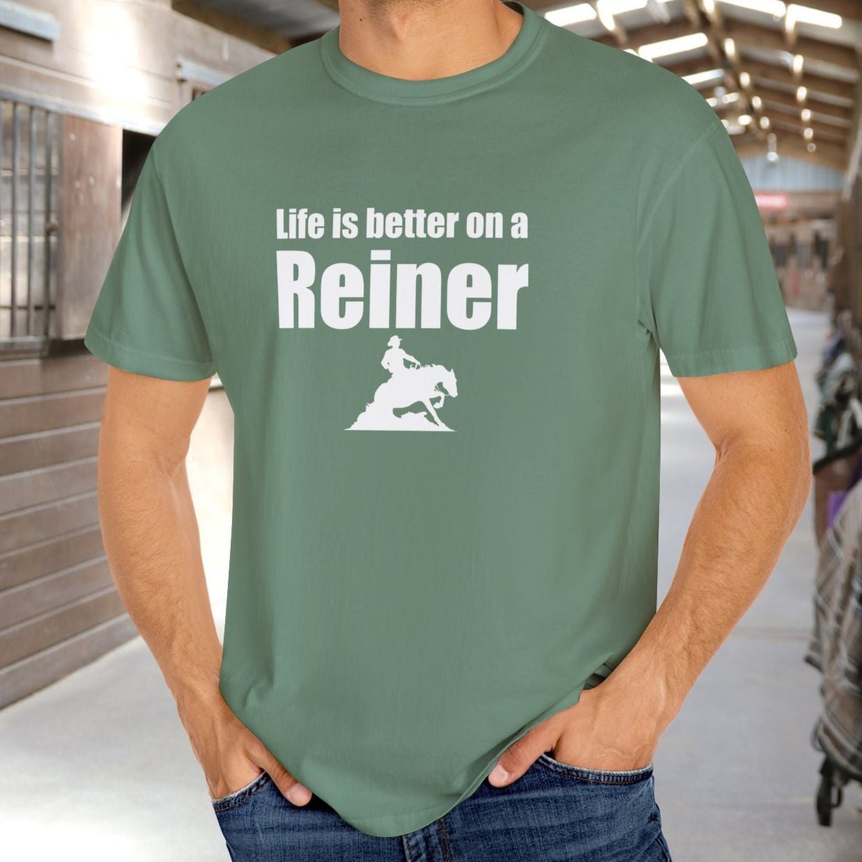 Horse Lover Garment - Dyed T-Shirt – Vintage - Style Comfort Colors Tee - FlooredByArt