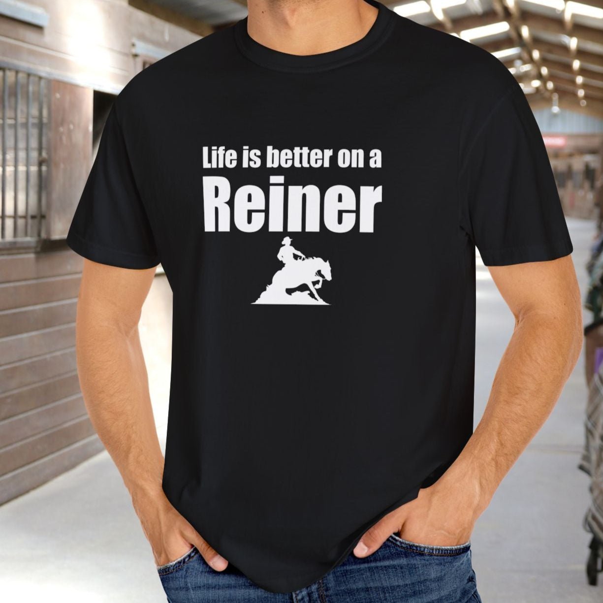 Horse Lover Garment - Dyed T-Shirt – Vintage - Style Comfort Colors Tee - FlooredByArt