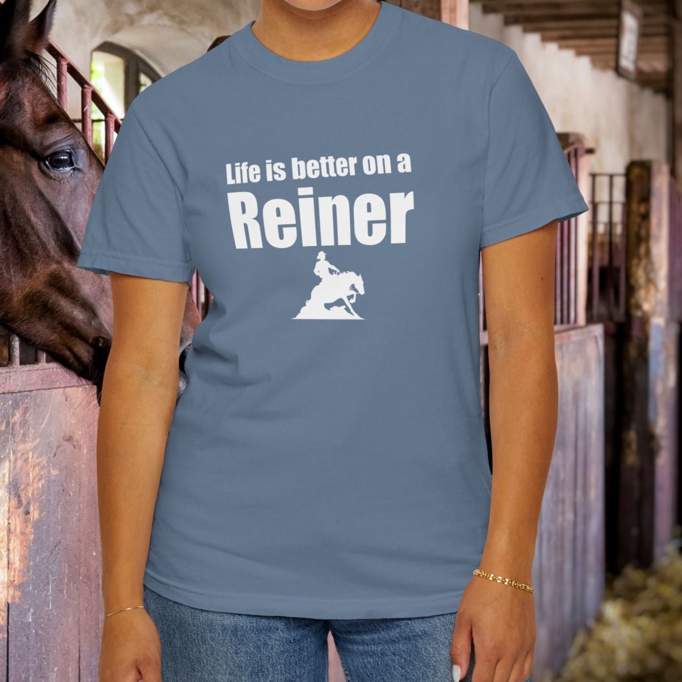 Horse Lover Garment - Dyed T-Shirt – Vintage - Style Comfort Colors Tee - FlooredByArt