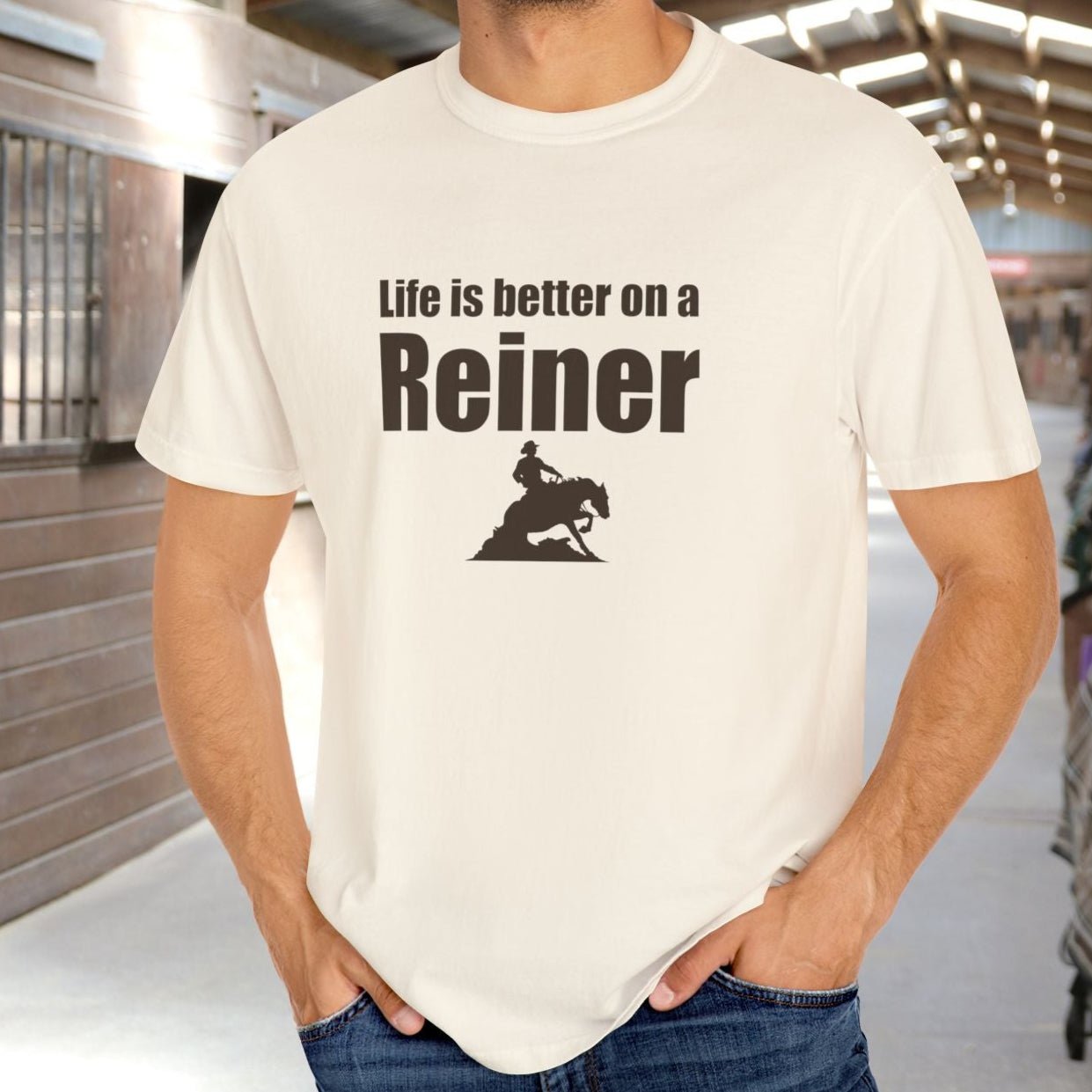 Horse Lover Garment - Dyed T-Shirt – Vintage - Style Comfort Colors Tee - FlooredByArt