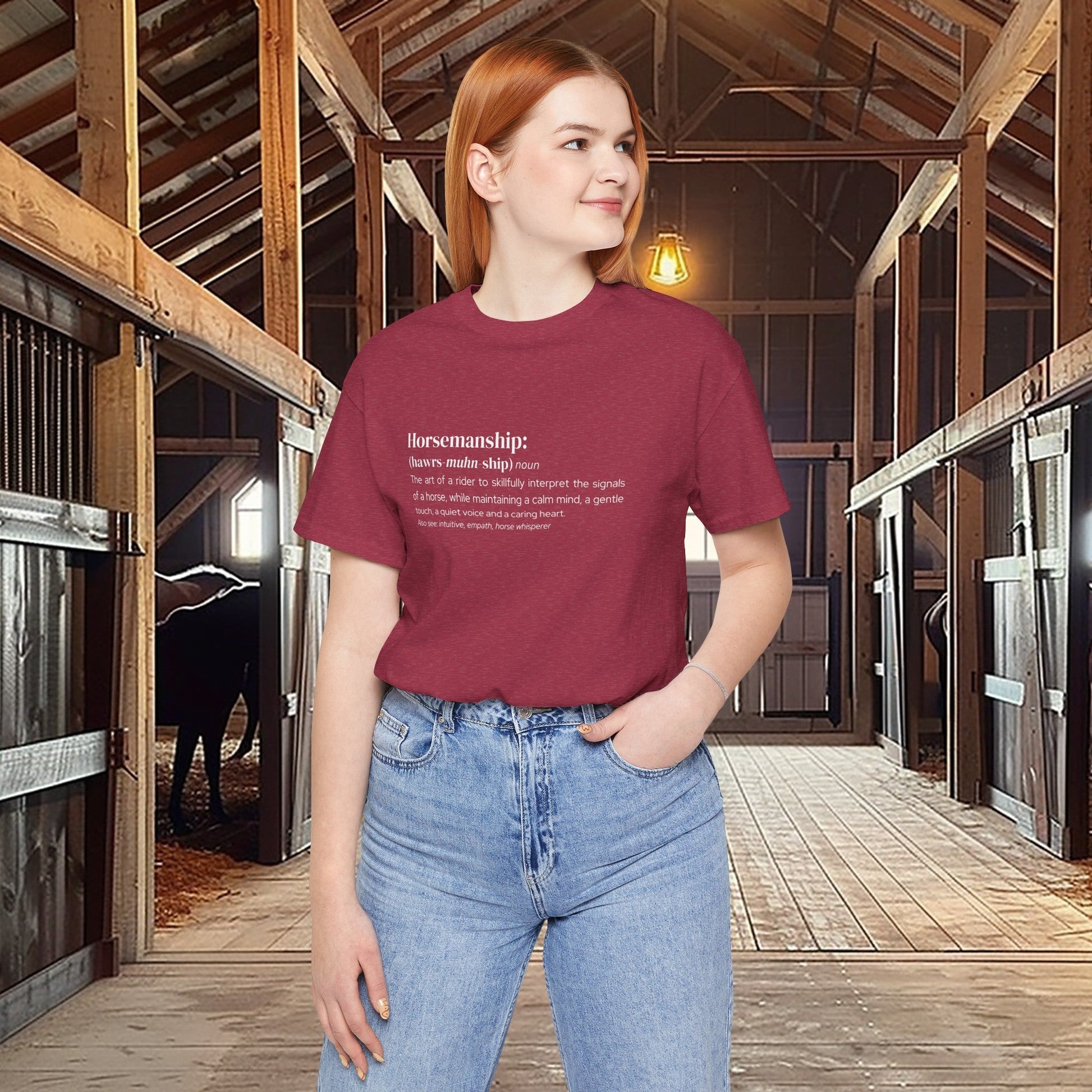 Horsemanship Shirt, Equestrian Horse Training Definition, Barn Ring Shirt - FlooredByArt