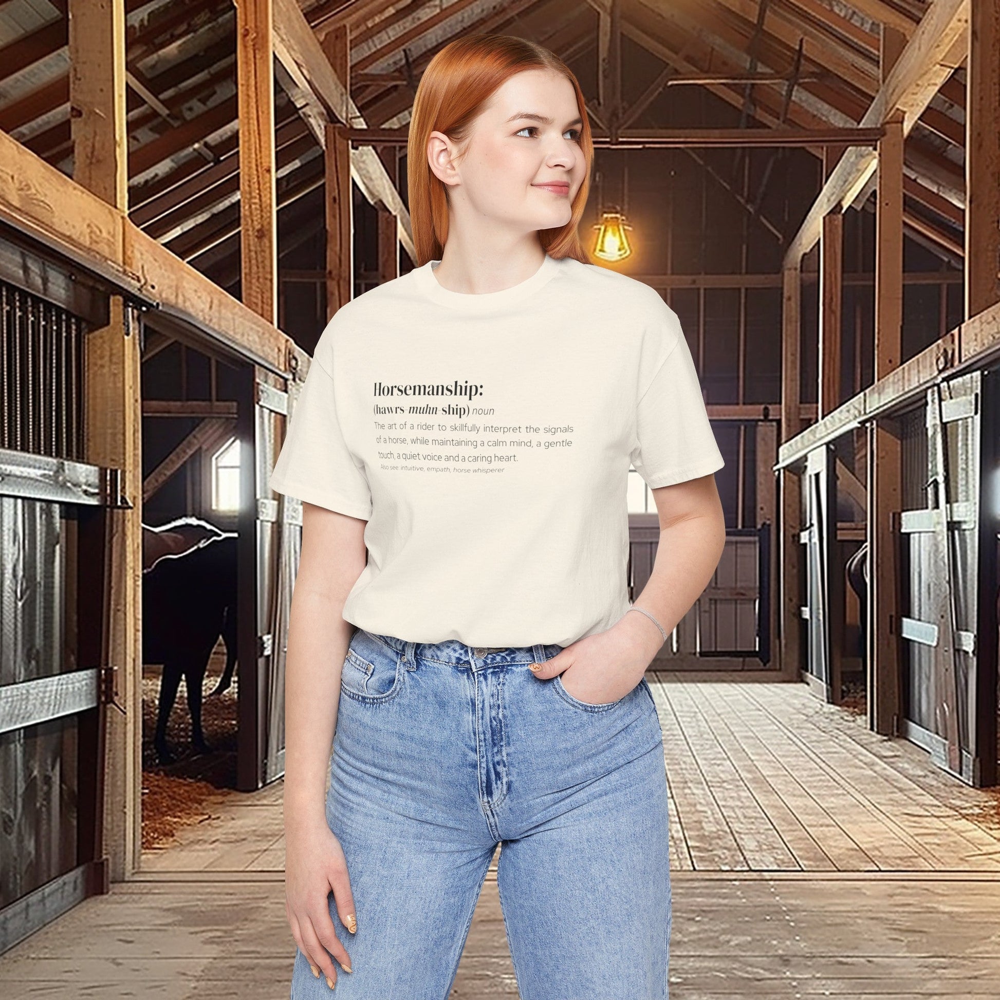 Horsemanship Shirt, Equestrian Horse Training Definition, Barn Ring Shirt - FlooredByArt