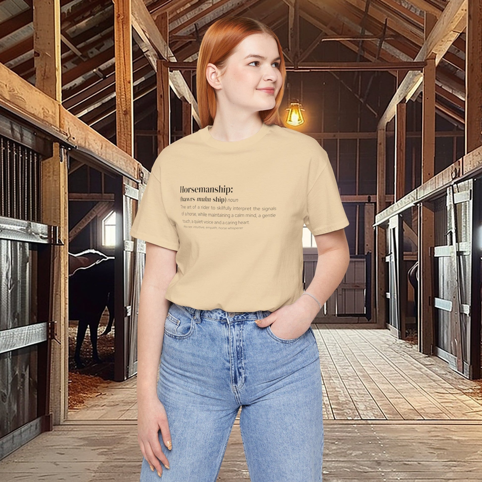 Horsemanship Shirt, Equestrian Horse Training Definition, Barn Ring Shirt - FlooredByArt