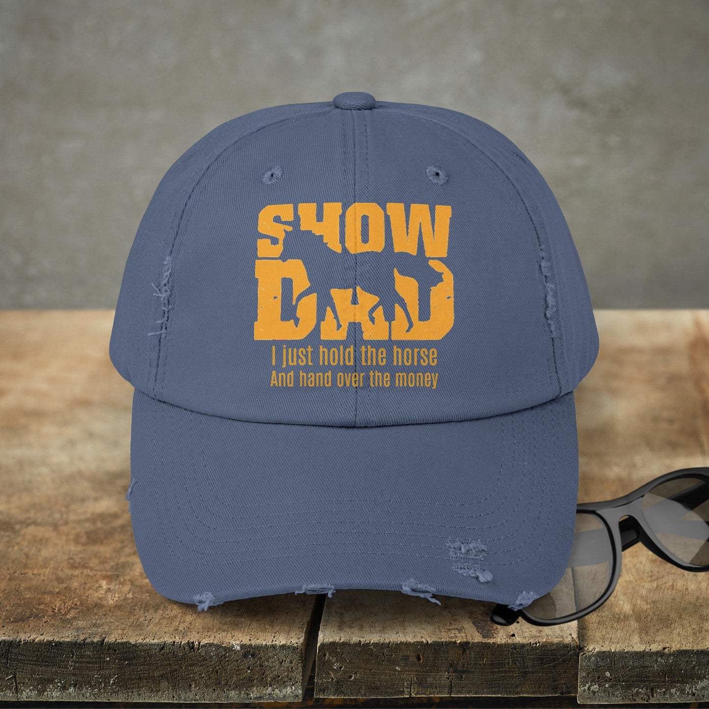 Horseshow Dad Horse Hat Cap, Horseshow Dad Baseball Cap, Horseshow Hat for Daddy - FlooredByArt