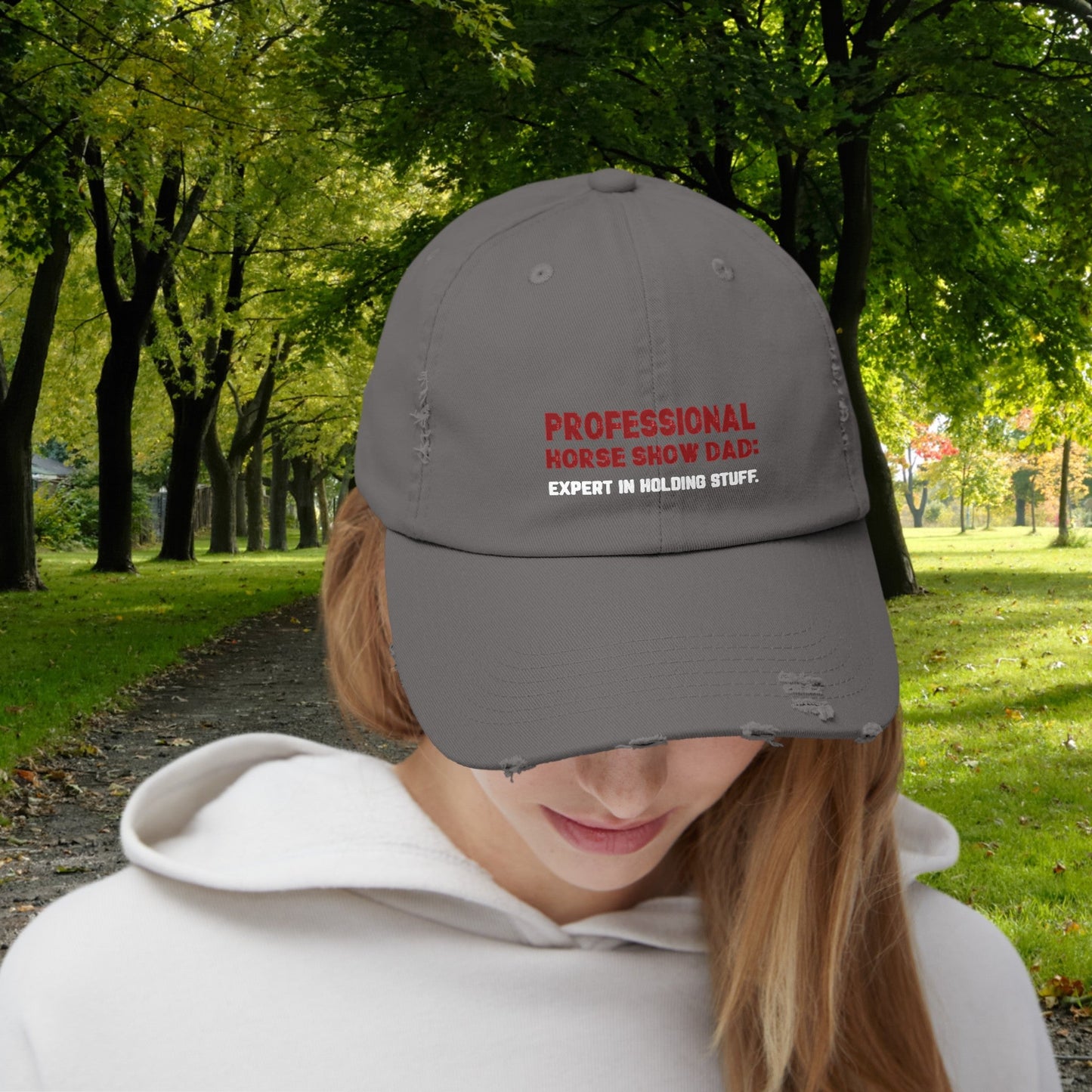 Horseshow Dad Horse Hat Cap, Professional Horseshow Dad Baseball Cap - FlooredByArt