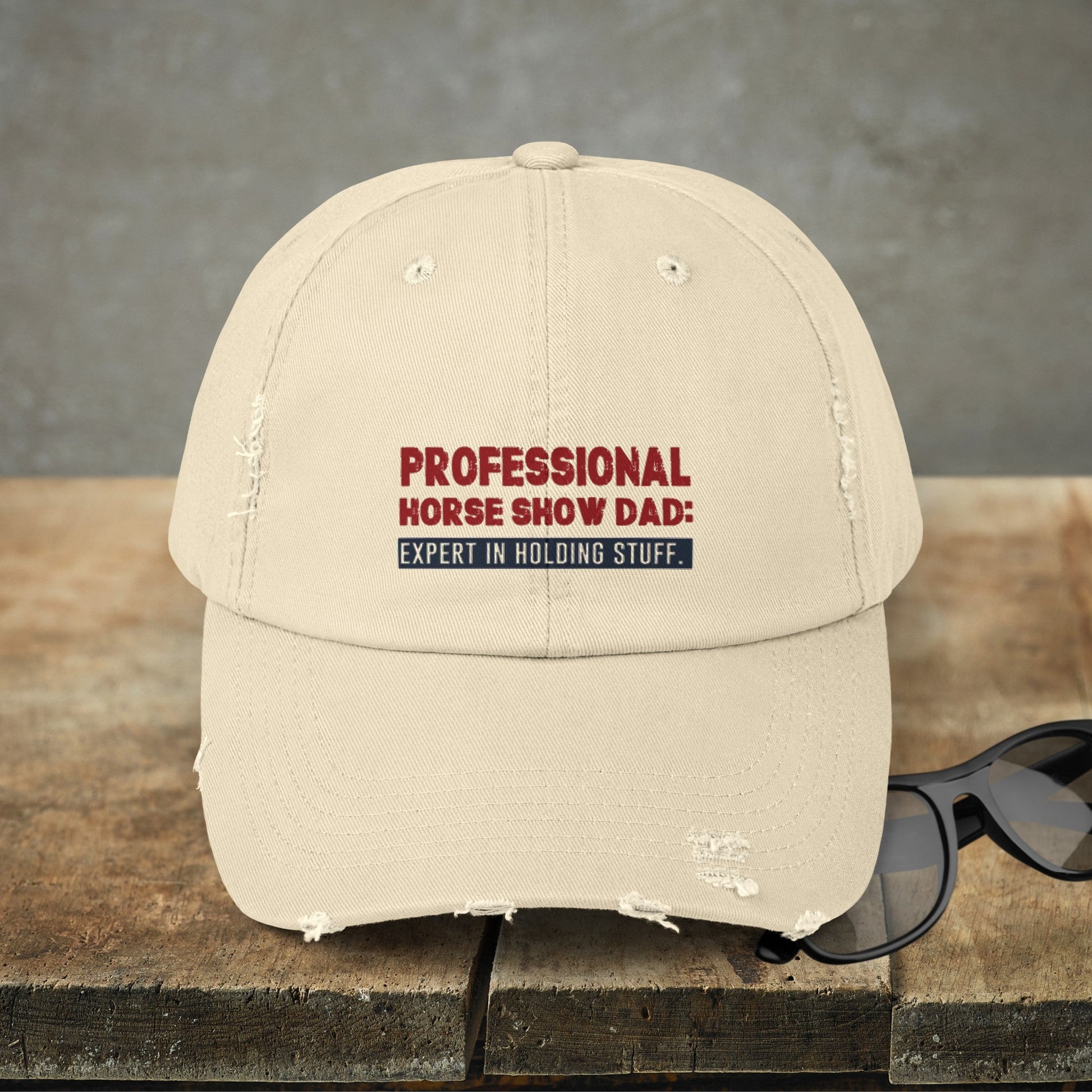 Horseshow Dad Horse Hat Cap, Professional Horseshow Dad Baseball Cap - FlooredByArt