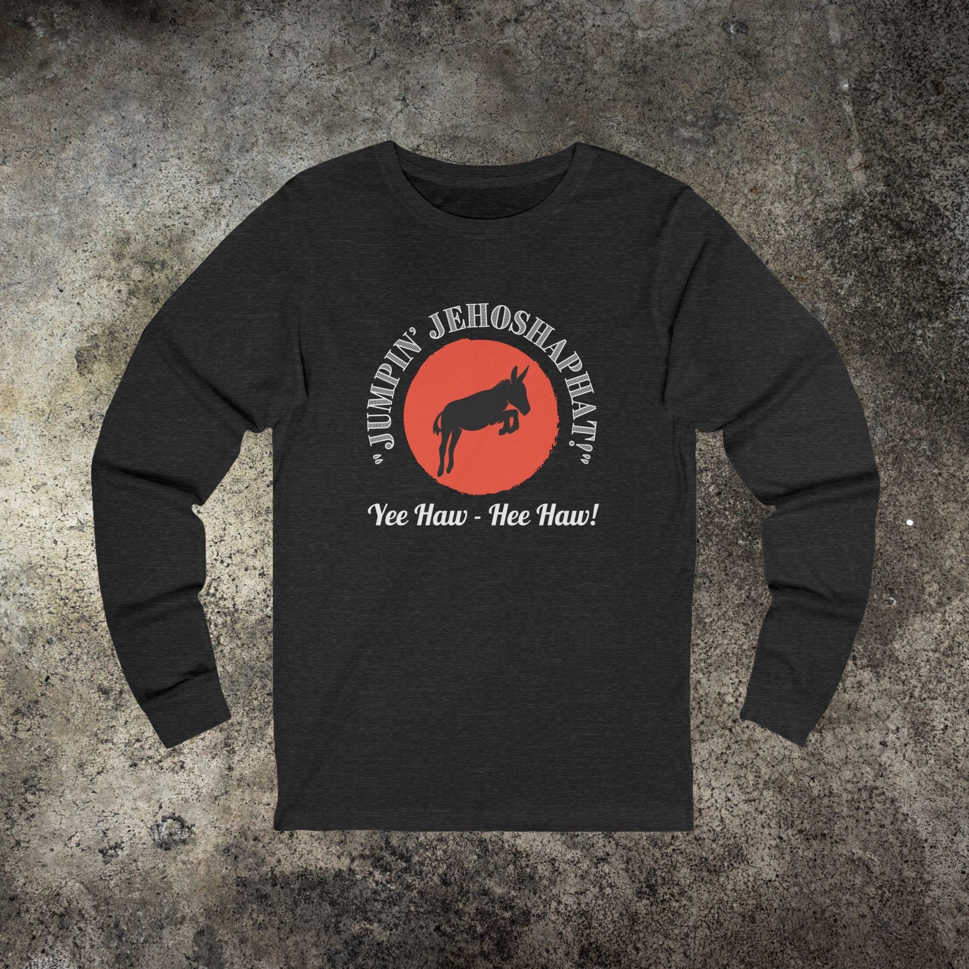 Jumpin Jehosaphat, Unisex Long Sleeve Tee, Perfect for Cowboy Fans - FlooredByArt
