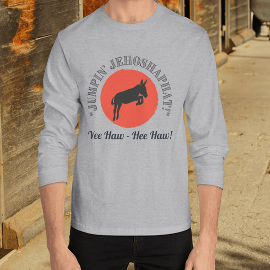 Jumpin Jehosaphat, Unisex Long Sleeve Tee, Perfect for Cowboy Fans - FlooredByArt